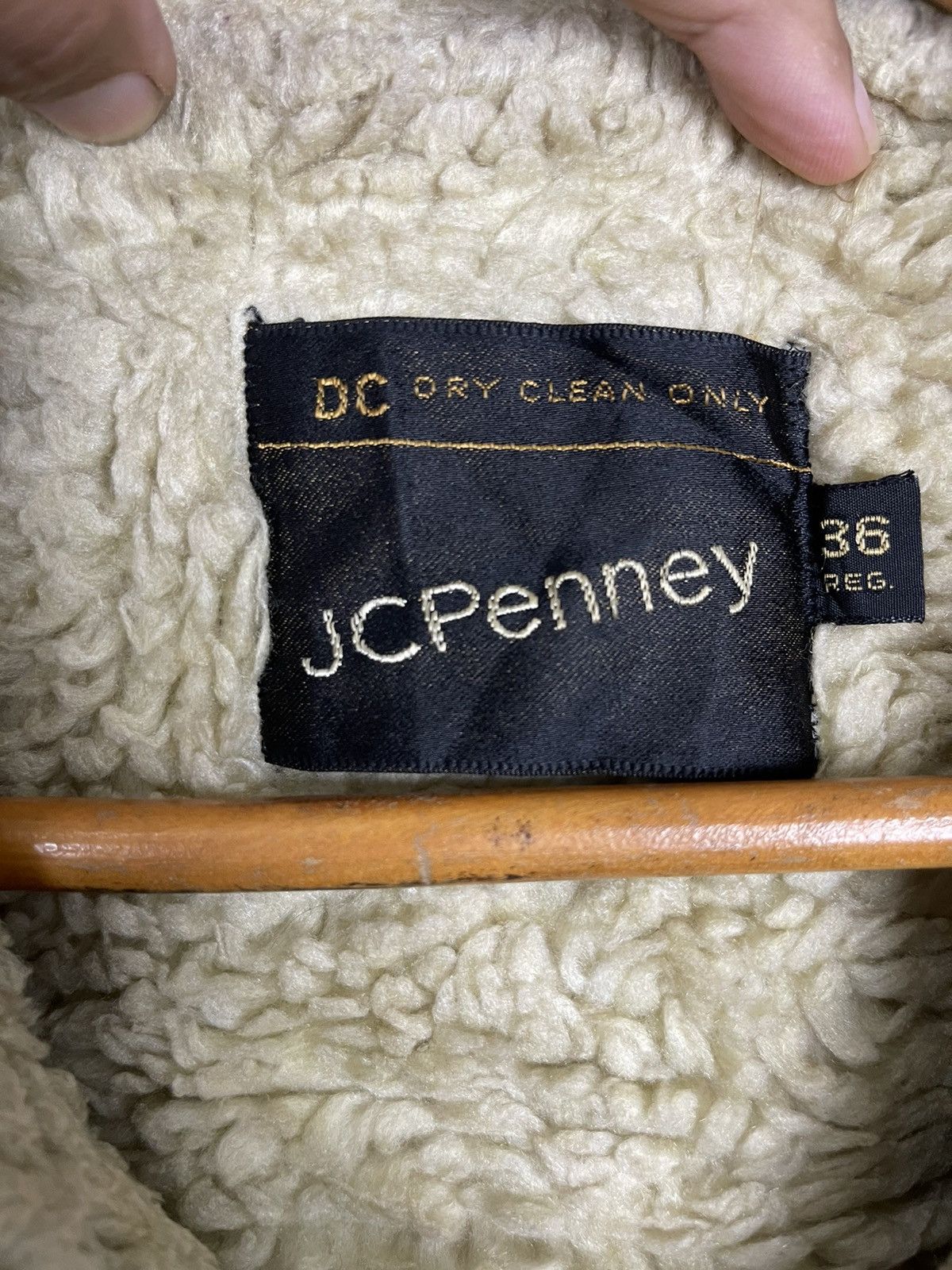JCPenney TRUE VINTAGE 80’s SUEDE COWHIDE JC Penney SHEARLING JACKET Size US M / EU 48-50 / 2 - 7 Thumbnail