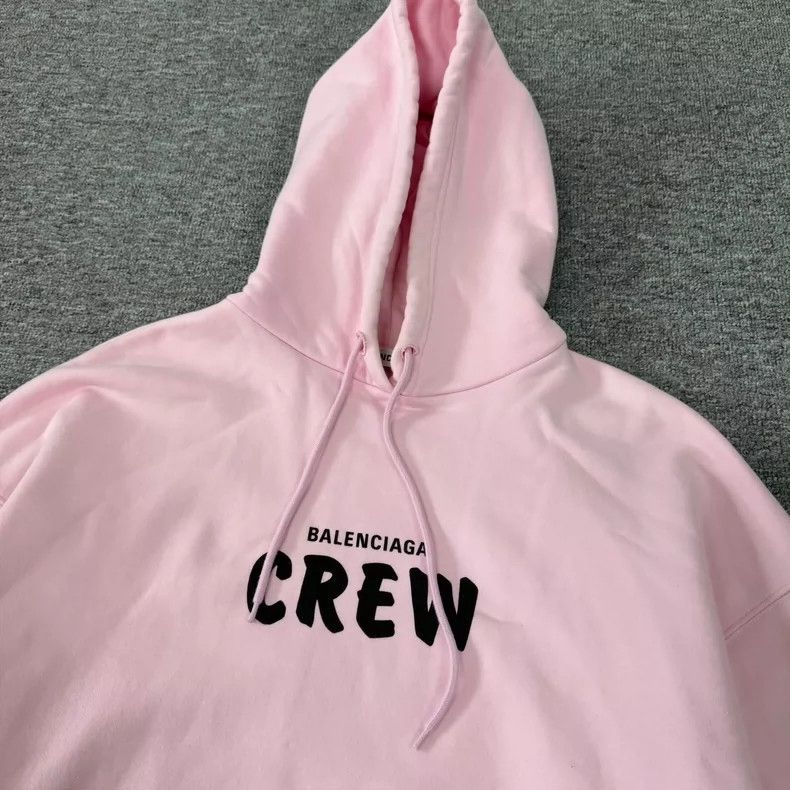 Balenciaga Balenciaga CREW pink hooded sweater Size US XS / EU 42 / 0 - 3 Thumbnail