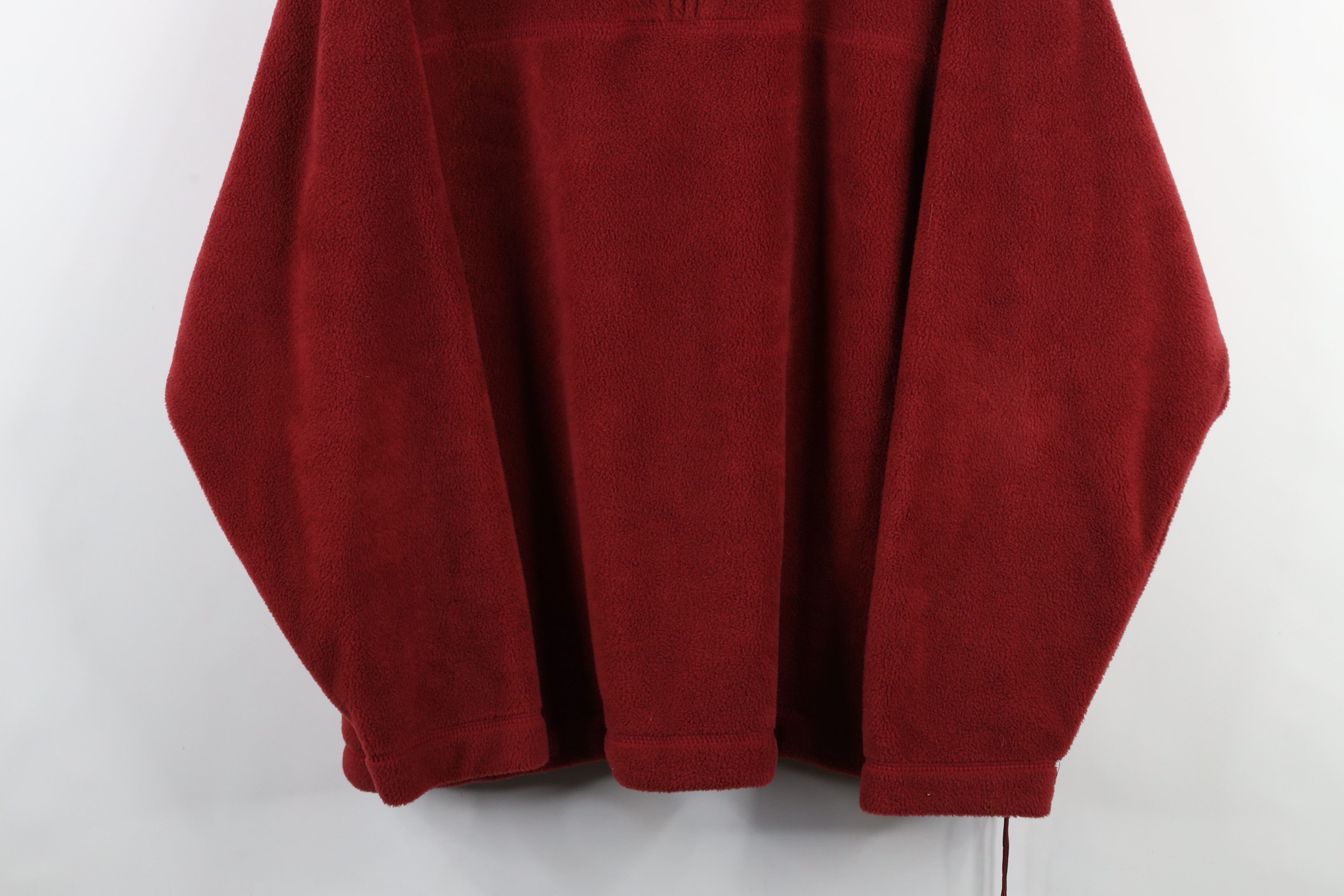 Vintage Vintage 90s Streetwear Baggy Fit Half Zip Fleece Sweater Red Size US XL / EU 56 / 4 - 3 Thumbnail