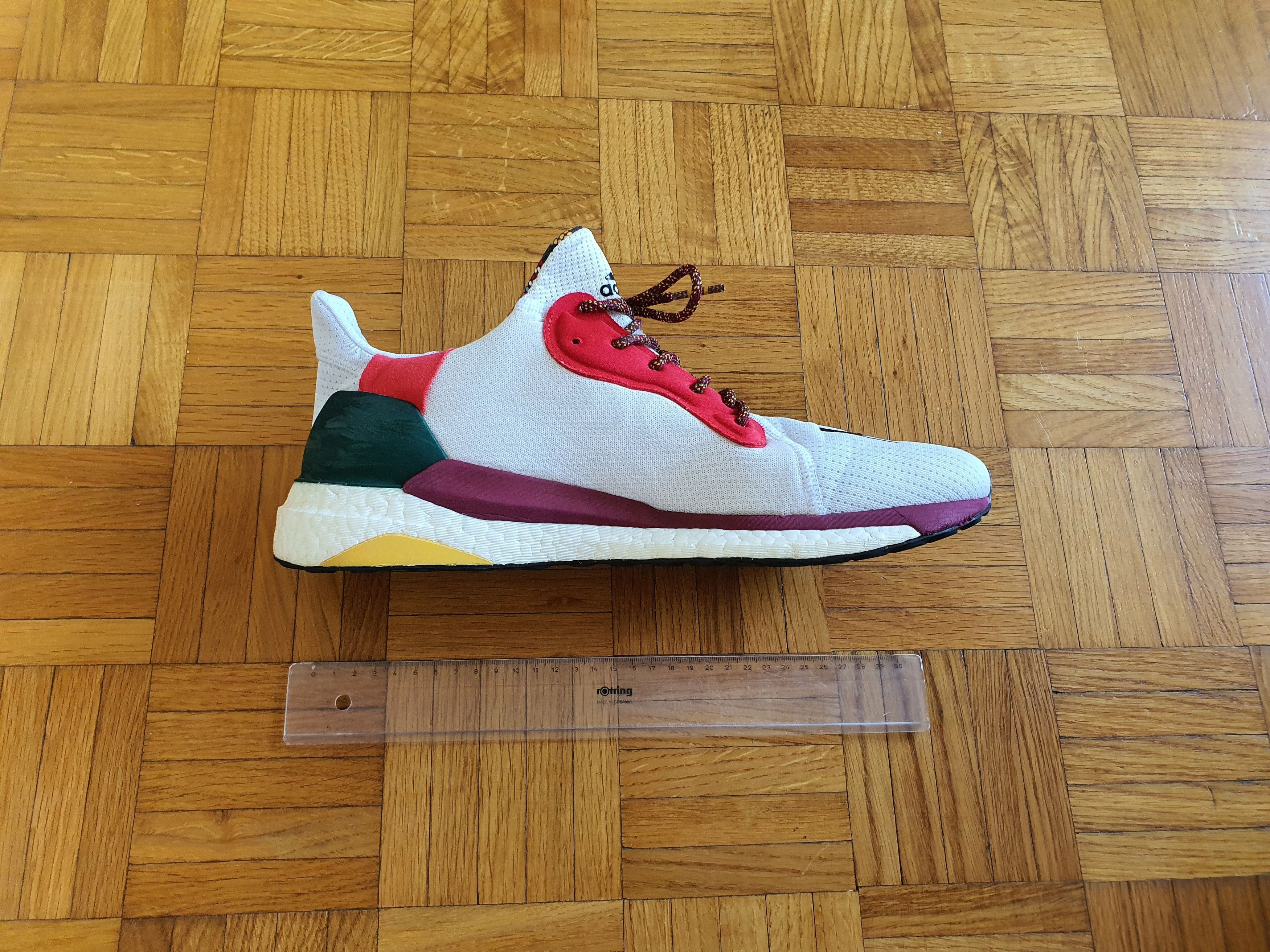 Adidas × Pharrell SOLAR GU GLIDE BOOST (White, BB8044) - US 14, EU 49.3, 32 cm Size US 14 / EU 47 - 10 Thumbnail