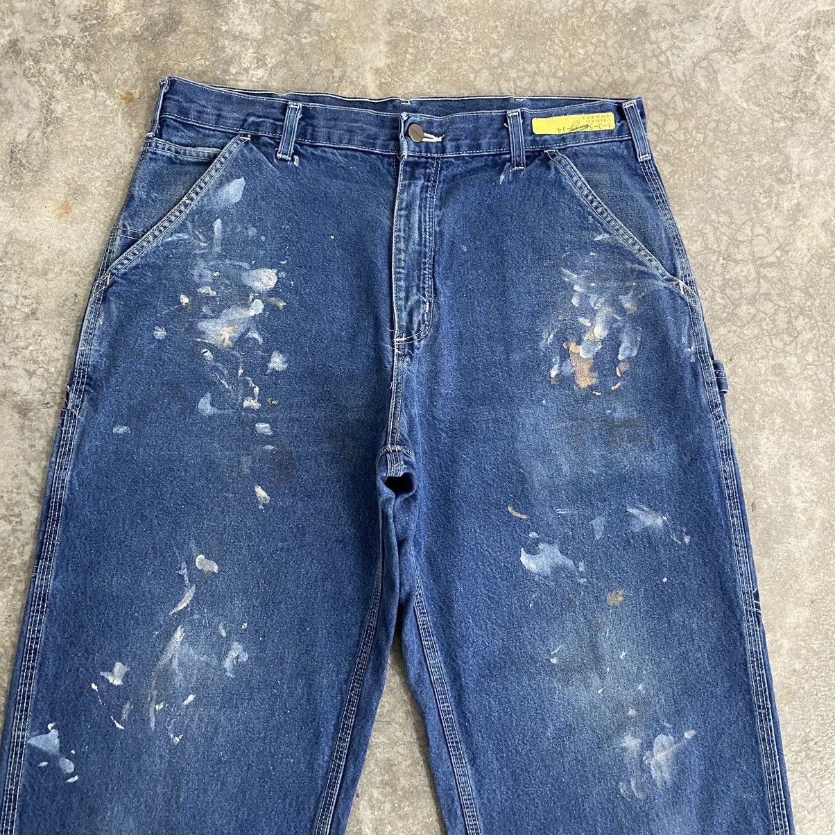 Carhartt Vintage Carhartt Splatter Painter Workwear Denim Jeans Size US 36 / EU 52 - 2 Thumbnail