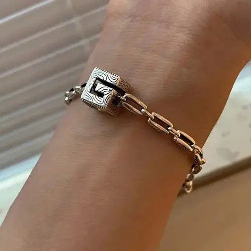 Japanese Brand × Vintage Y2K Charm Square Purple Zircon Bracelet Size ONE SIZE - 2 Thumbnail