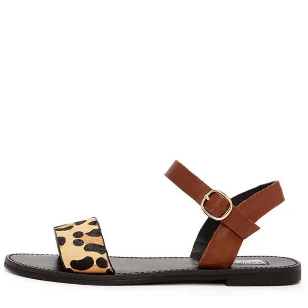 Steve Madden Steve Madden l Dondoo Leopard Print Calf Hair Sandals 7.5 Size US 7.5 / IT 37.5 - 1 Thumbnail