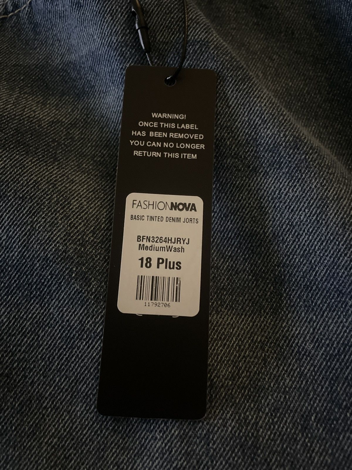 Fashion Nova Fashion Nova: Basic Tinted Jorts Size 40" / US 18 - 2 Thumbnail