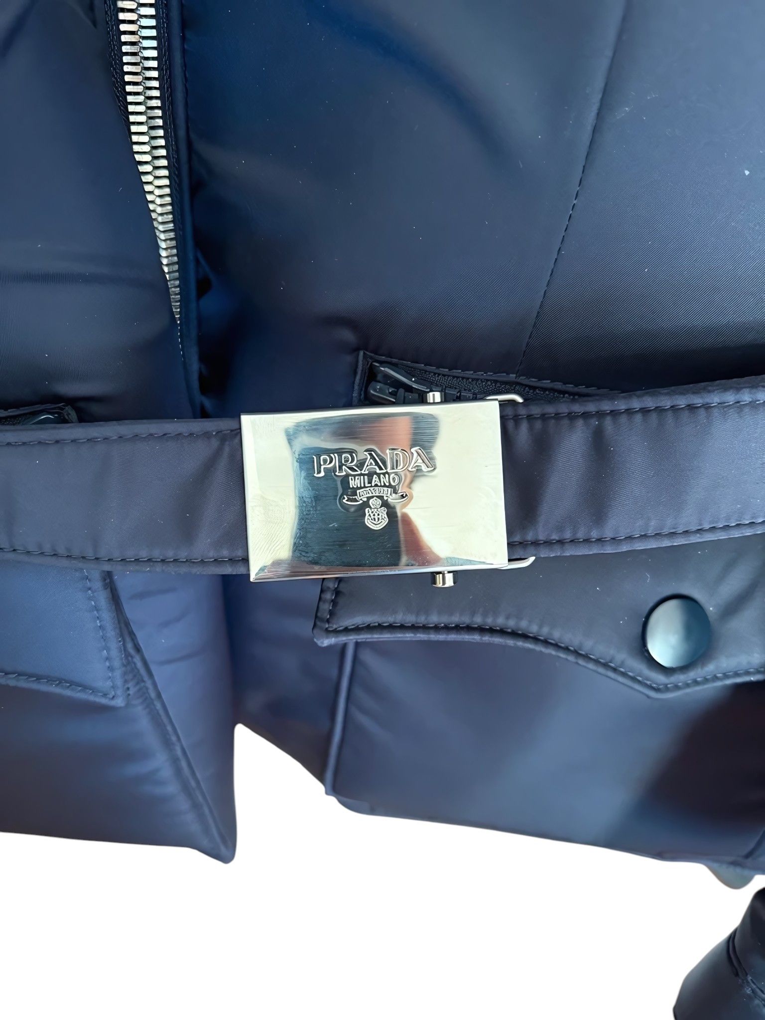 Prada F/W 2019 RUNWAY BELTED JACKET Size US S / EU 44-46 / 1 - 6 Thumbnail