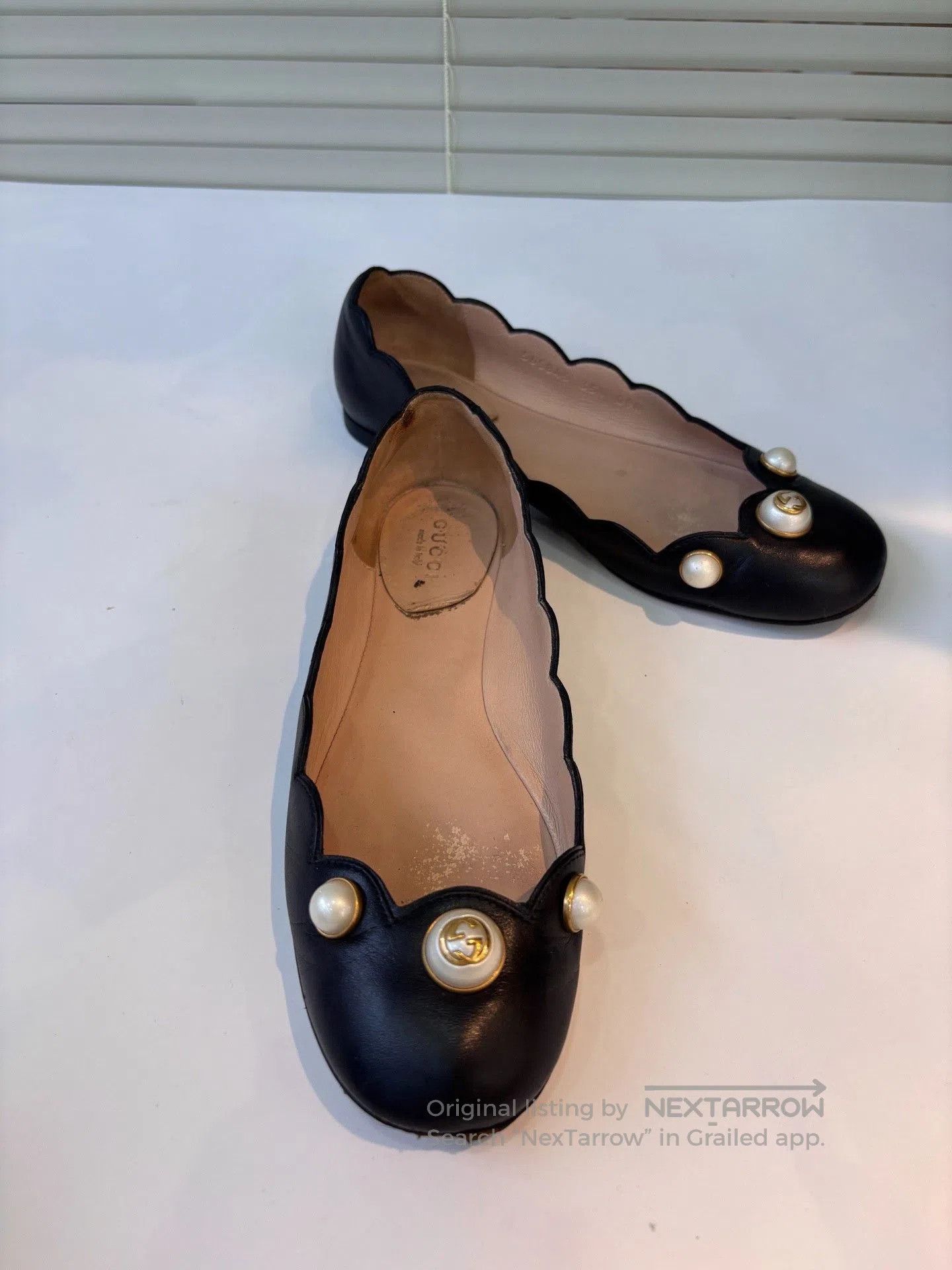 Gucci Gucci Pearl Petal Mary Jane Flats. Size US 4.5 / IT 34.5 - 7 Thumbnail