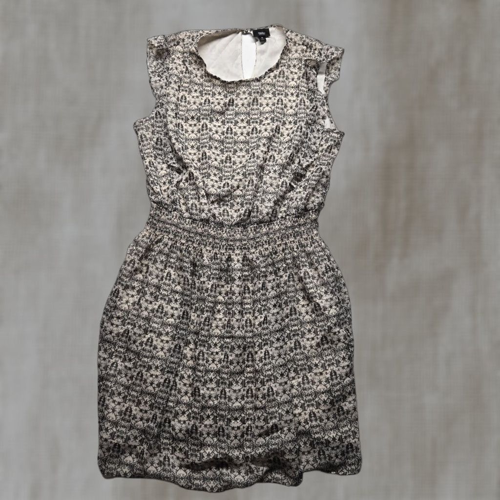 Mossimo Mossimo Dress Adult Women's Brown White Sleeveless Button Size L Large Size L / US 10 / IT 46 - 1 Thumbnail