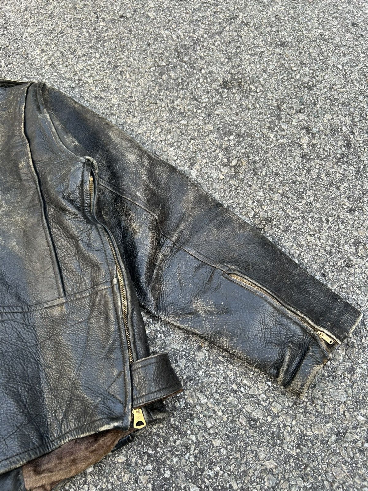 Other Vintage Avant Garde Punk Leather Jacket Size S / US 4 / IT 40 - 15 Thumbnail