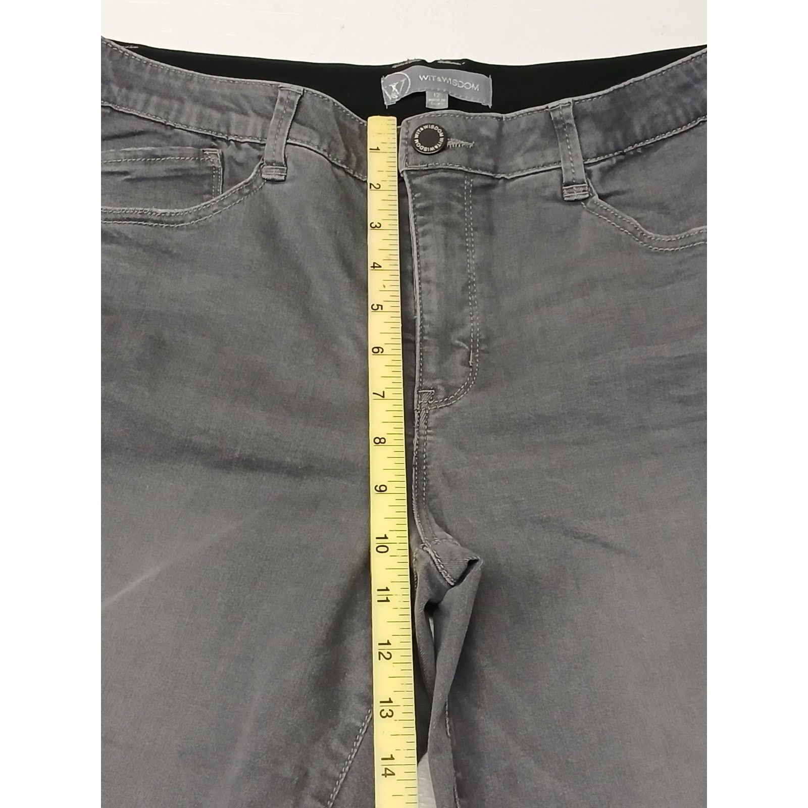 Other Wit & Wisdom Gray (12) Womens Comfort Casual Jeans Size 34" / US 12 / IT 48 - 4 Thumbnail