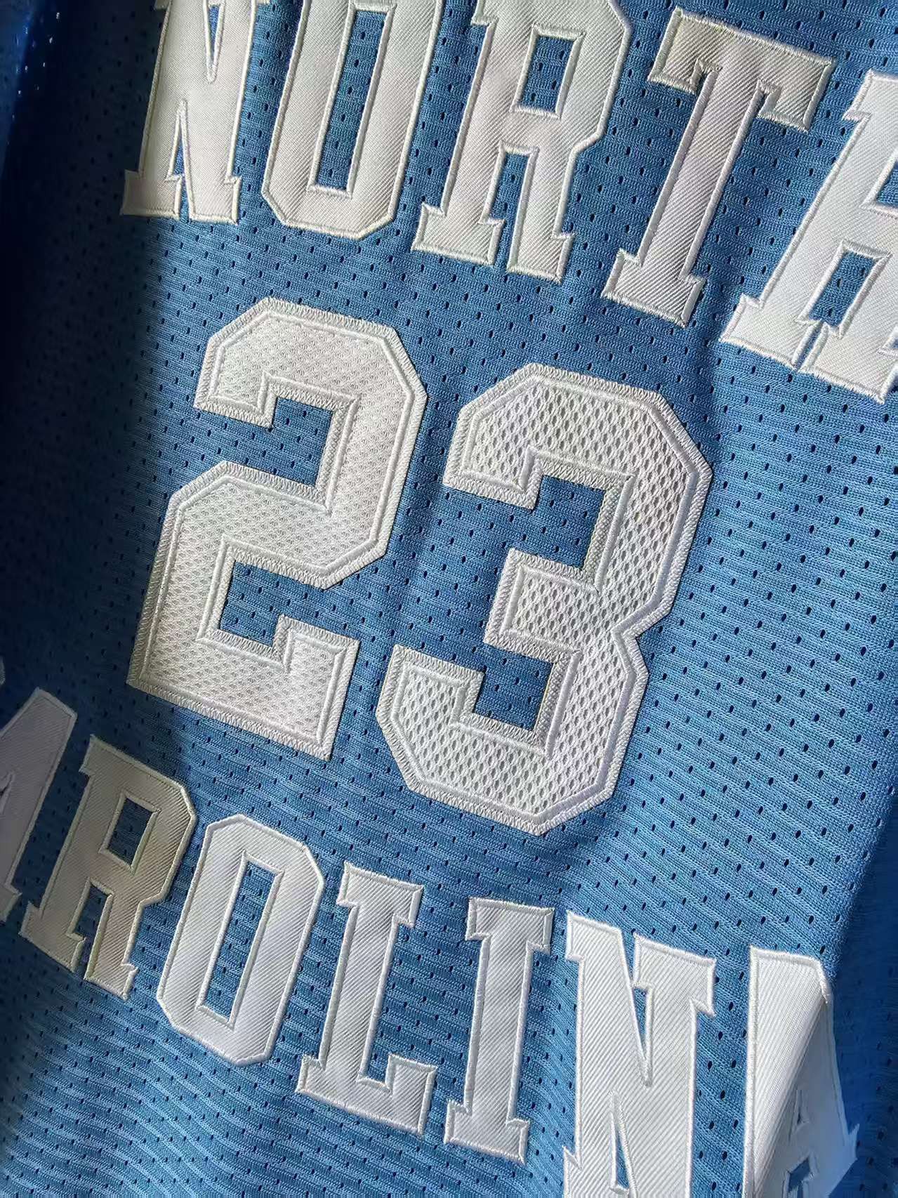 NBA Michael Jordan Jersey North Carolina 23 Double Stitched XXL Size US XXL / EU 58 / 5 - 3 Thumbnail