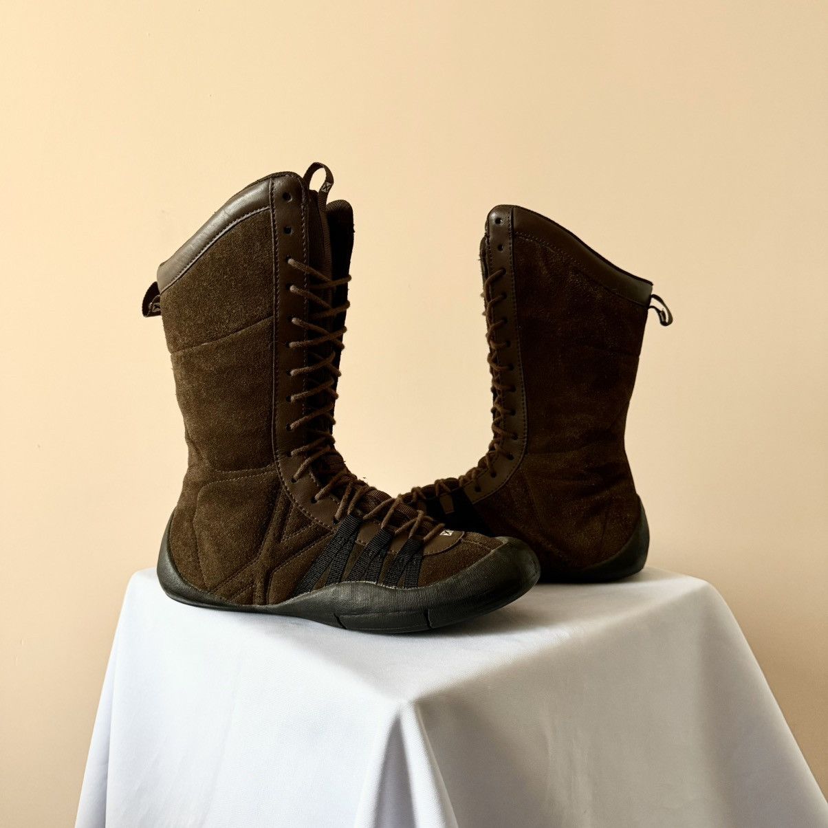 Dirk Bikkembergs Vintage Boxing Biker High Sneakers Boots Like Kostadinov Y2K Size US 9 / IT 39 - 1 Thumbnail