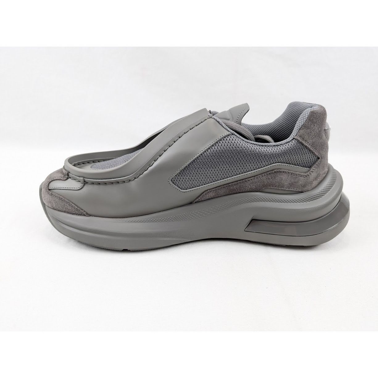 Prada o1rshd1 Spaz Rois Bike Sneakers in Marmo Size US 12 / EU 45 - 7 Thumbnail