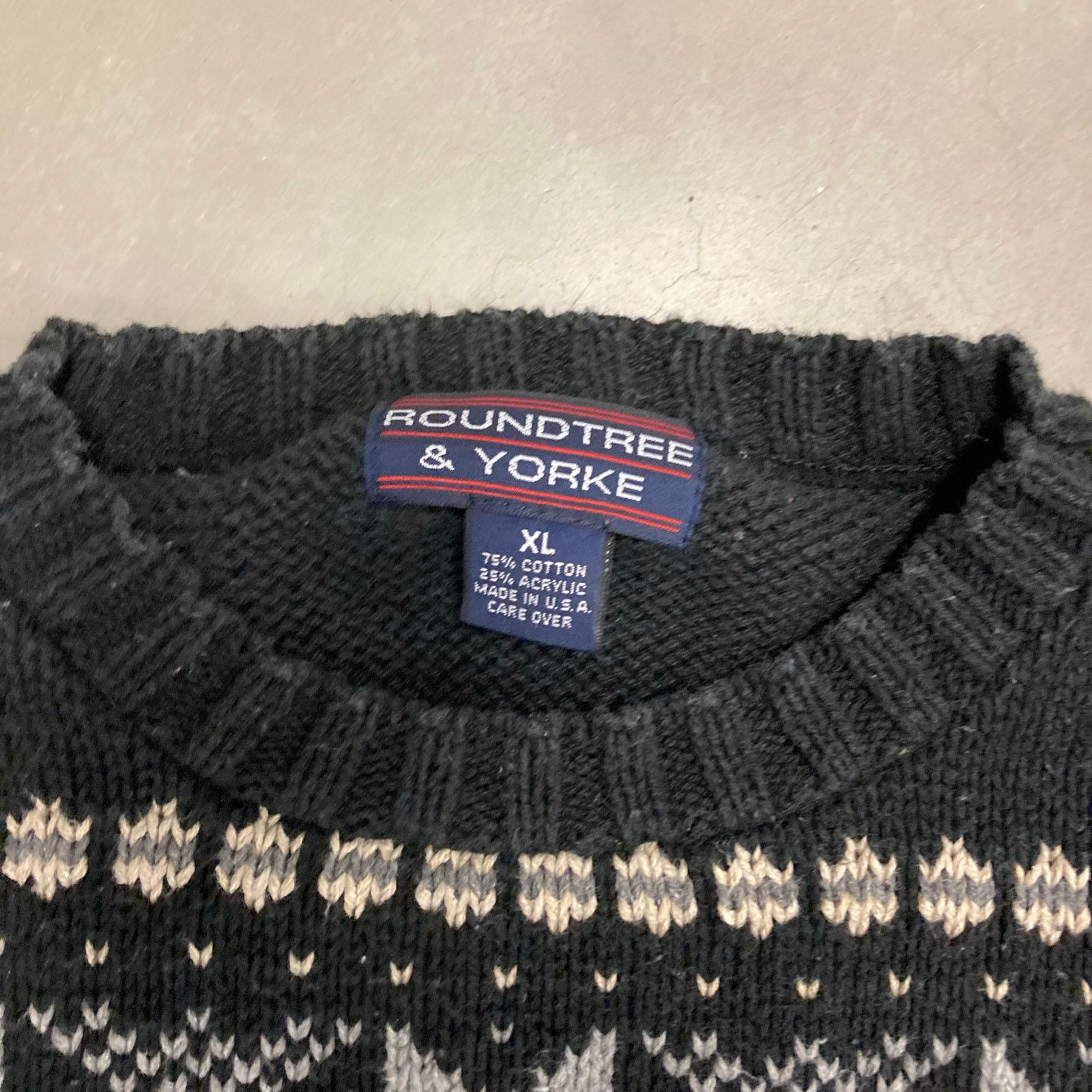 Vintage vintage pattern sweater Size US XL / EU 56 / 4 - 3 Thumbnail