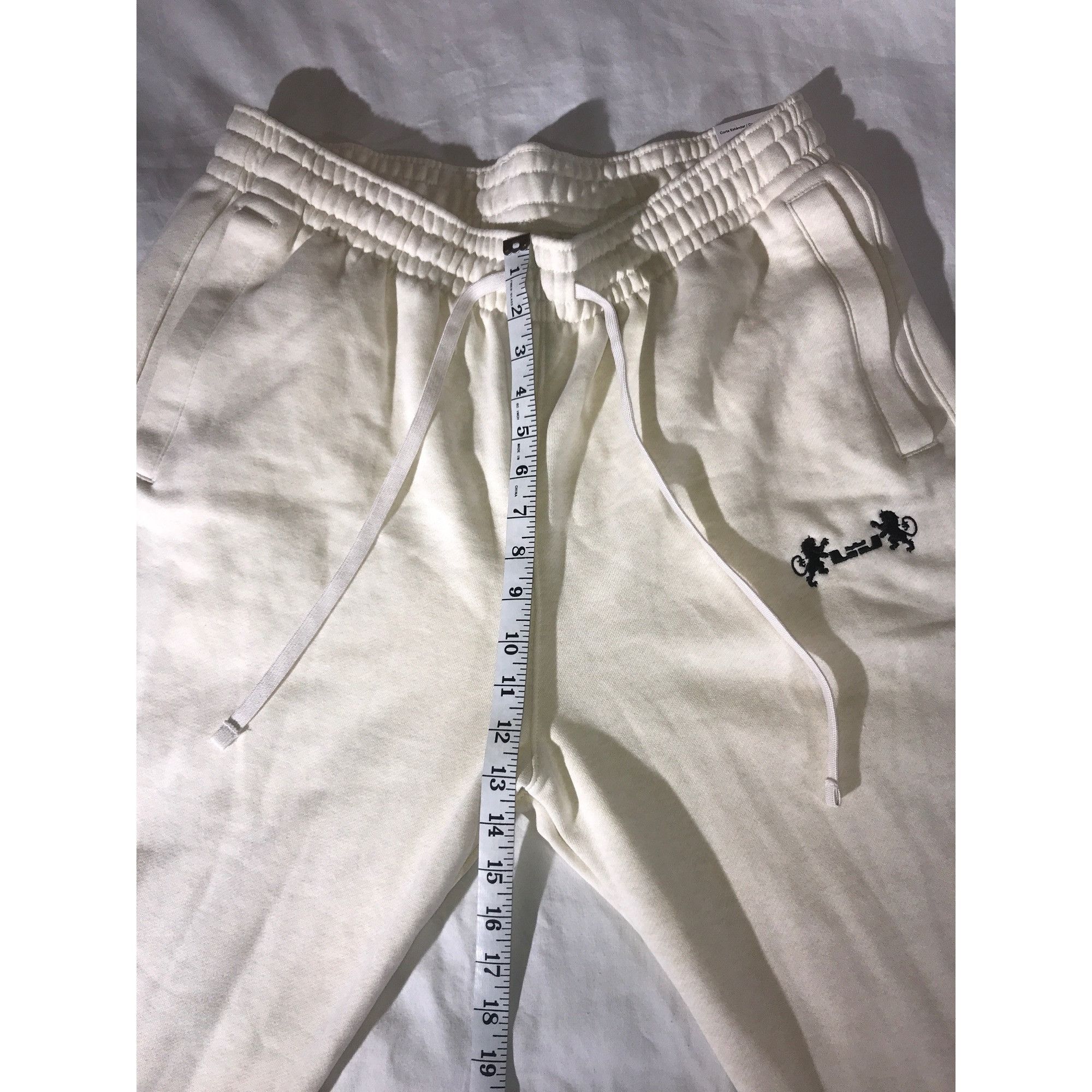 Nike Nike Mens Lebron James Cream Cotton Sweatpants Size US 36 / EU 52 - 6 Thumbnail