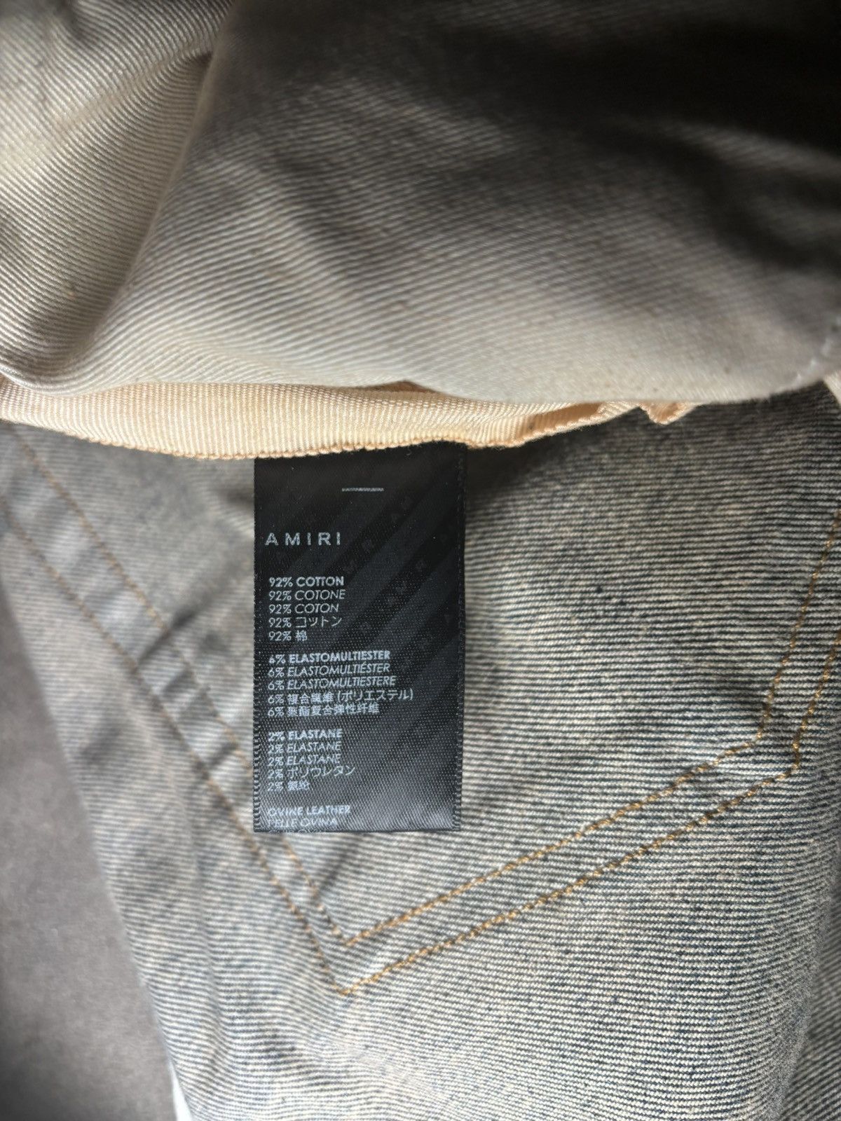 Amiri Mike Amiri Blue With Black Size US 31 - 7 Thumbnail