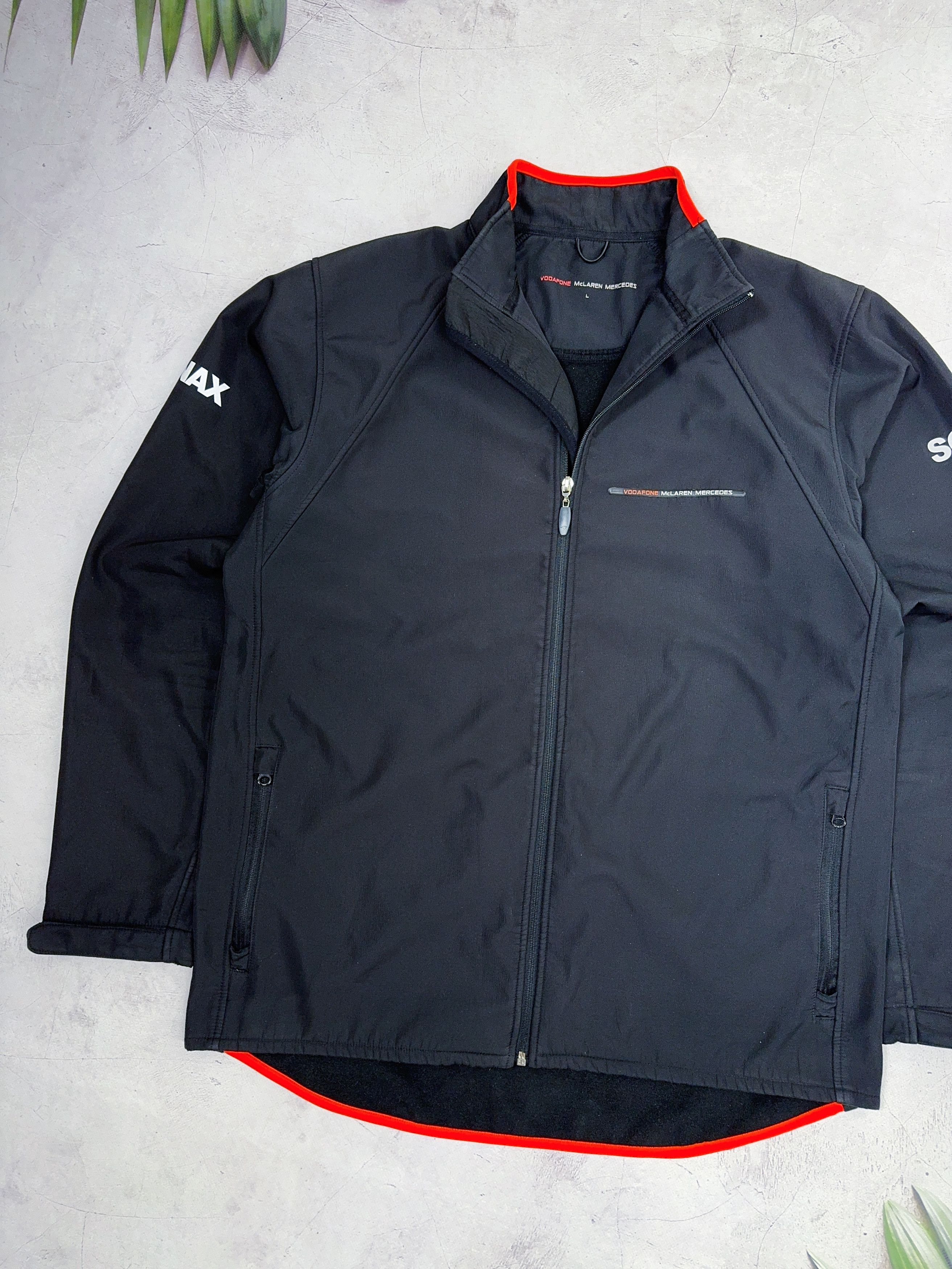Formula 1 × Mercedes-Benz × Vintage Vodafone Mclaren Mercedes Softshell Jacket Sonax Size US L / EU 52-54 / 3 - 2 Thumbnail