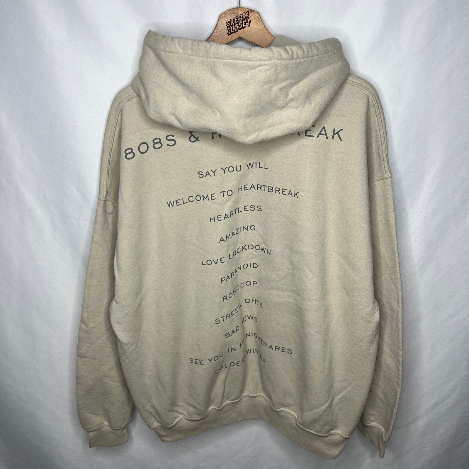 Kanye 808s and heartbreak hoodie best sale