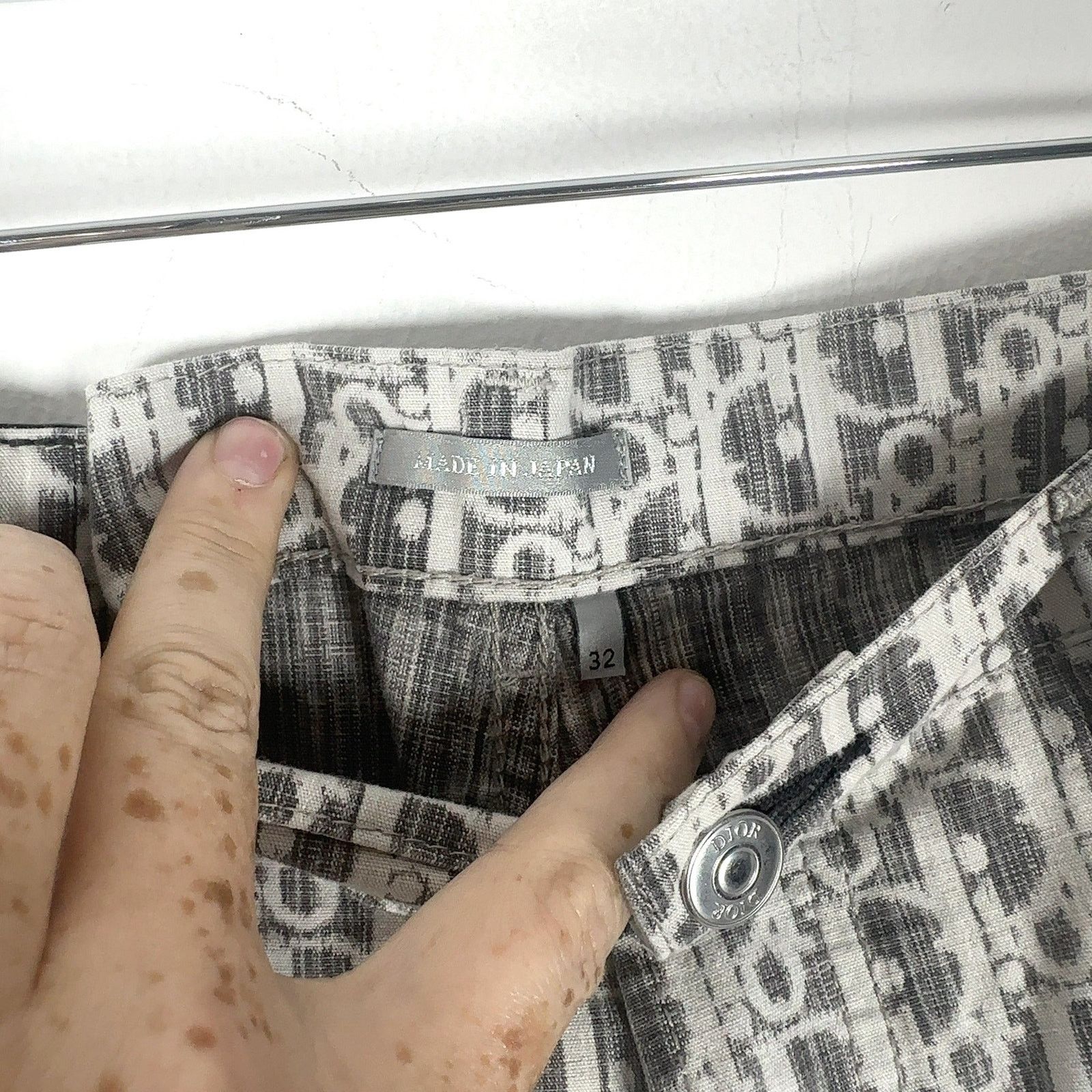 Dior Dior Grey Jacquard Washed Denim Jeans Size US 32 / EU 48 - 4 Thumbnail
