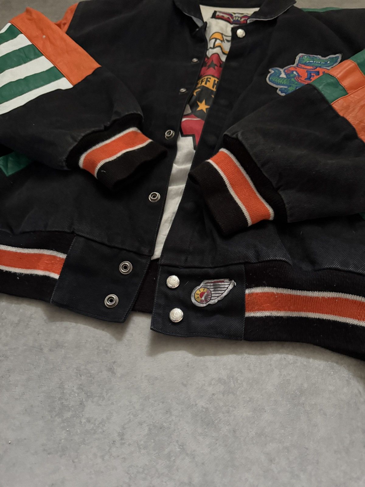 Jeff Hamilton Rare 90s Jeff Hamilton Florida Gators Lether Jacket Medium Size US M / EU 48-50 / 2 - 5 Thumbnail