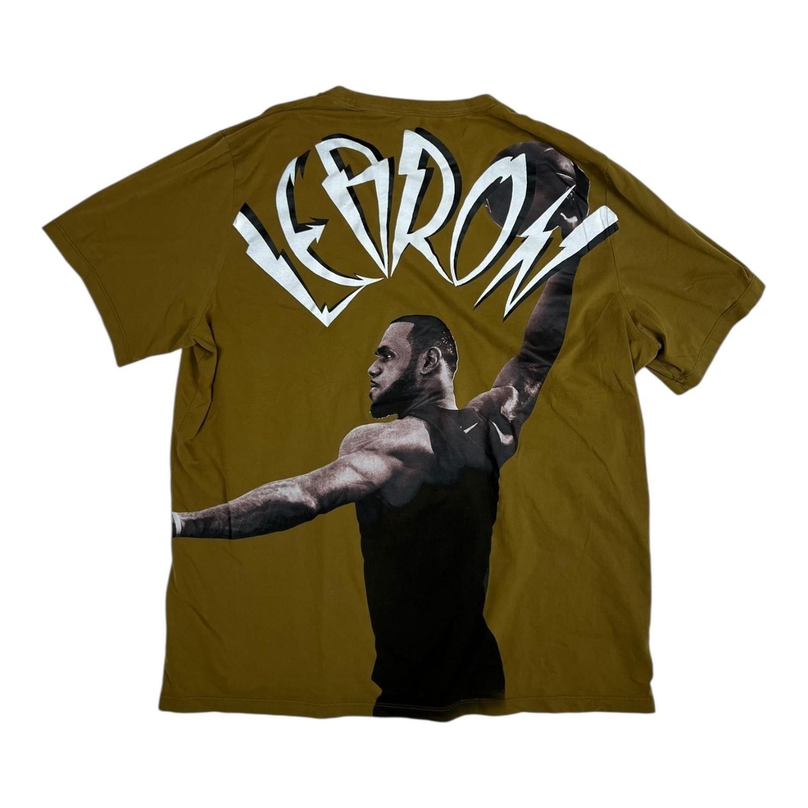 Nike Nike LeBron Shirt Mens 3XL Tall Brown Dri-Fit Graphic Basket Size US XXL / EU 58 / 5 - 1 Thumbnail