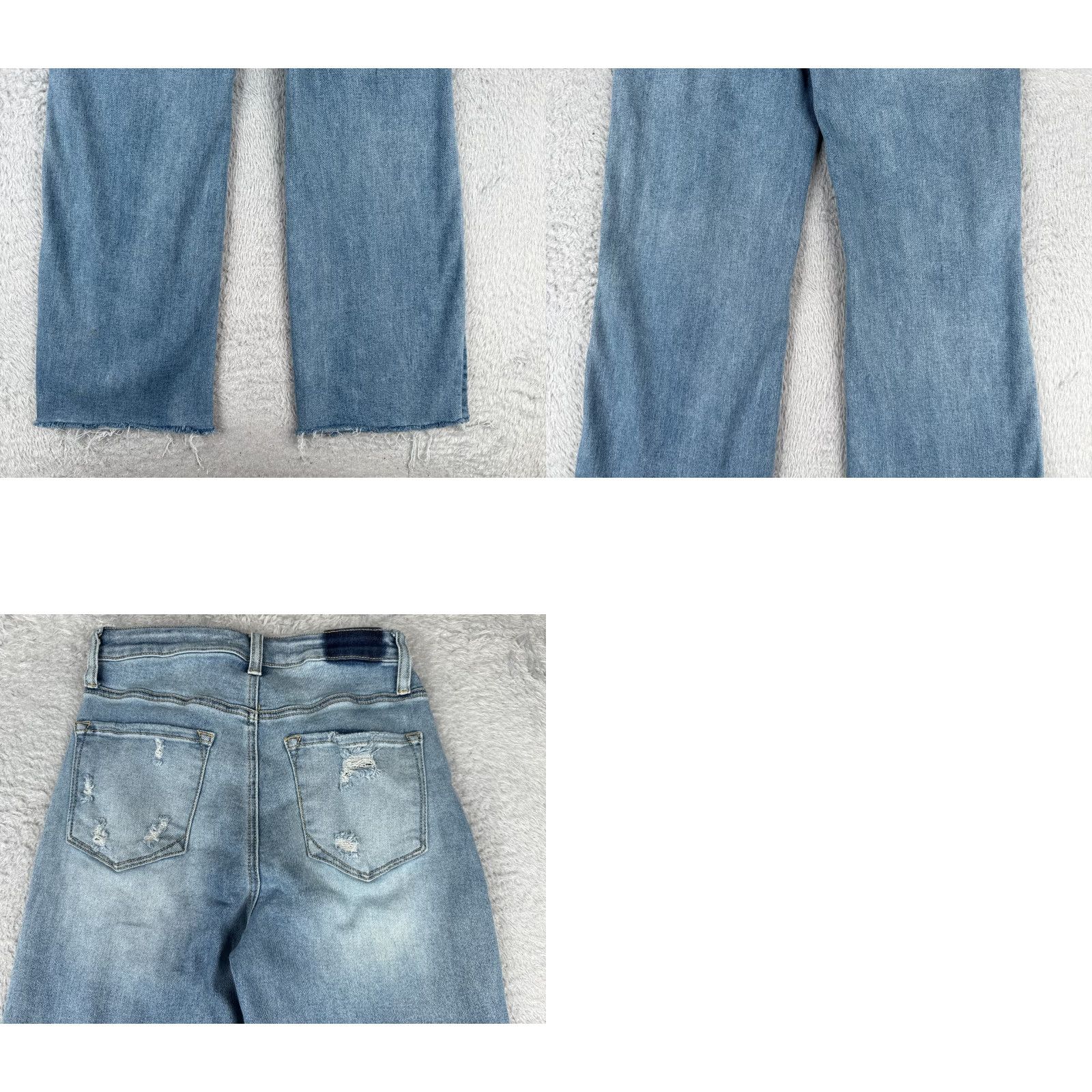 Vintage Grey Bandit Jeans Juniors 5 Blue Denim Flared Distressed Cotton Blend 26x31 Jeans Women 27 in Inseam 31 in Medium Wash Denim? Size 27" / US 4 / IT 40 - 10 Thumbnail