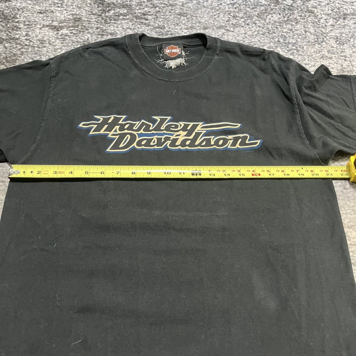 Harley Davidson VINTAGE 2000s HARLEY DAVIDSON BLACK LOGO GRUNGE T SHIRT Size US L / EU 52-54 / 3 - 8 Thumbnail
