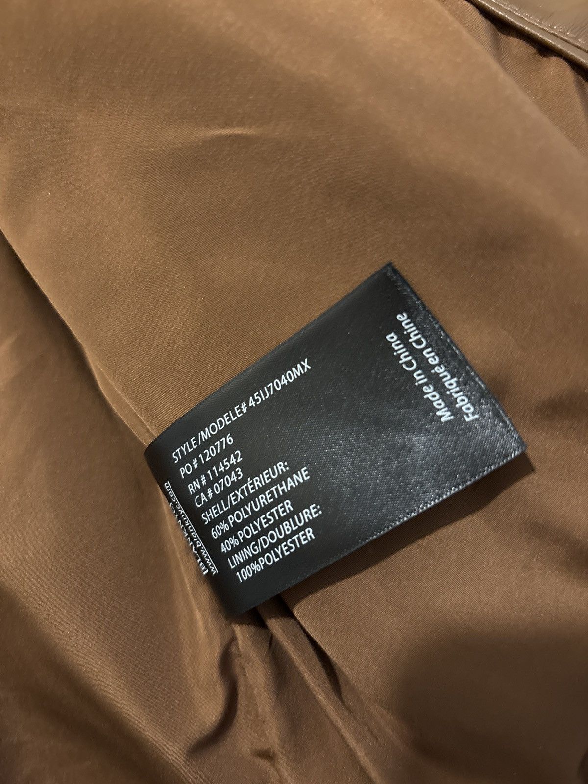 BLANKNYC BLANKNYC Mens Brown Pleather jacket Size US L / EU 52-54 / 3 - 6 Thumbnail