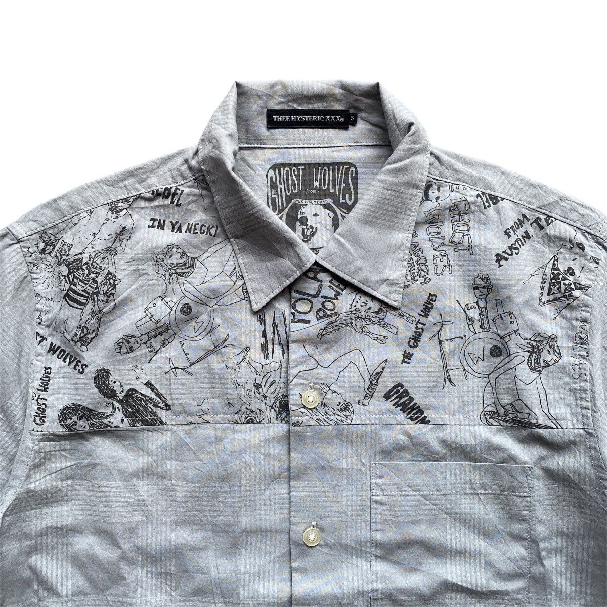 Hysteric Glamour 🔥HYSTERIC GLAMOUR x THE GHOST WOLVES SHIRT. Size US S / EU 44-46 / 1 - 7 Thumbnail