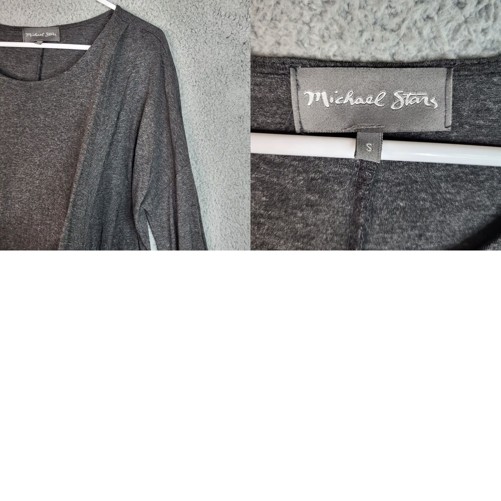 Michael Stars Michael Star dark gray long sleeve Women's Dress Size S Size S / US 4 / IT 40 - 8 Thumbnail