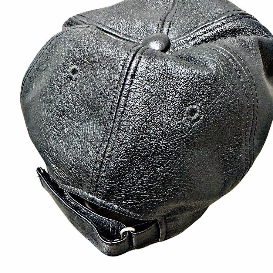Givenchy Authentic Givenchy Black Leather Logo Cap Size ONE SIZE - 2 Thumbnail