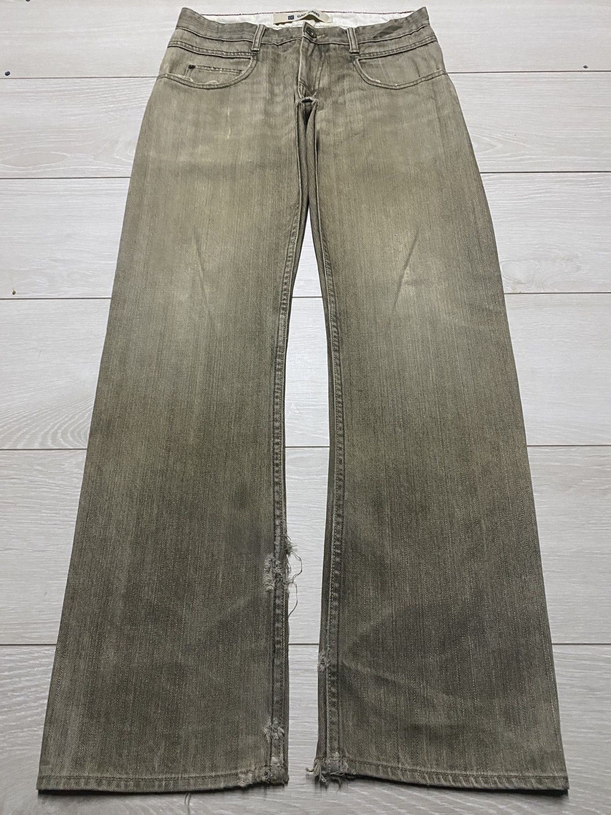 Dapper Dan × Gap Vintage Gap Denim Brown Faded Distressed Loose Jeans Size US 30 / EU 46 - 1 Thumbnail