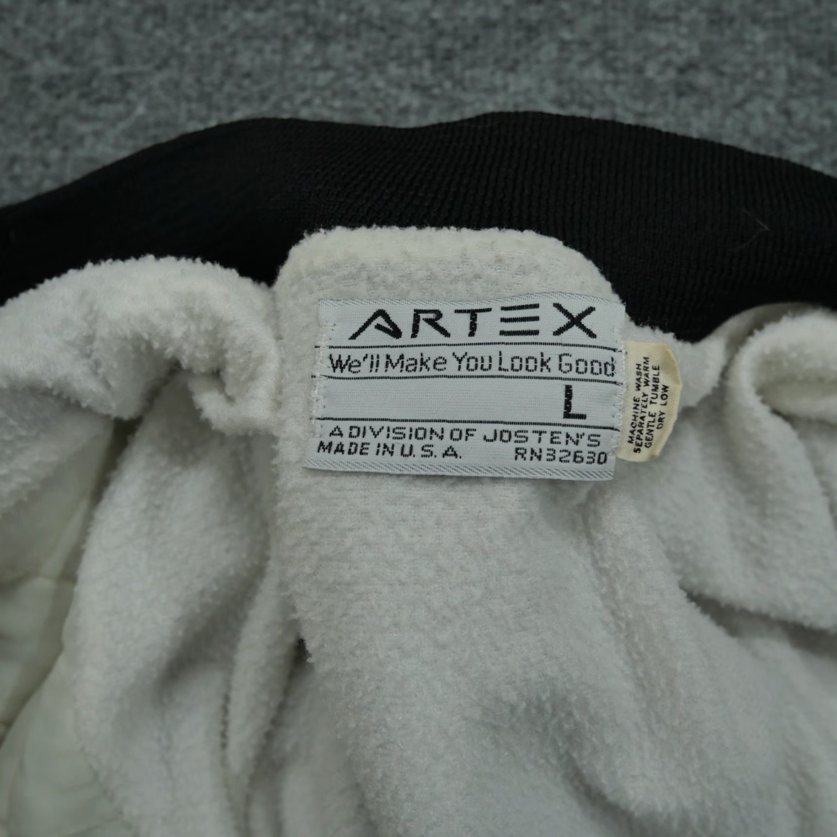 Vintage VINTAGE Artex Gun Jacket Mens Large Gray Black Fleece Bomber 80s Size US L / EU 52-54 / 3 - 4 Thumbnail