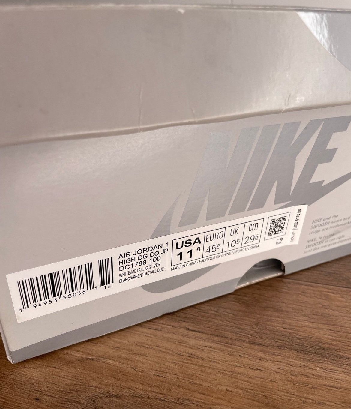 Nike Nike Air Jordan 1 Retro High CO.JP Midnight Navy Sz 11.5 Size US 11.5 / EU 44-45 - 10 Thumbnail
