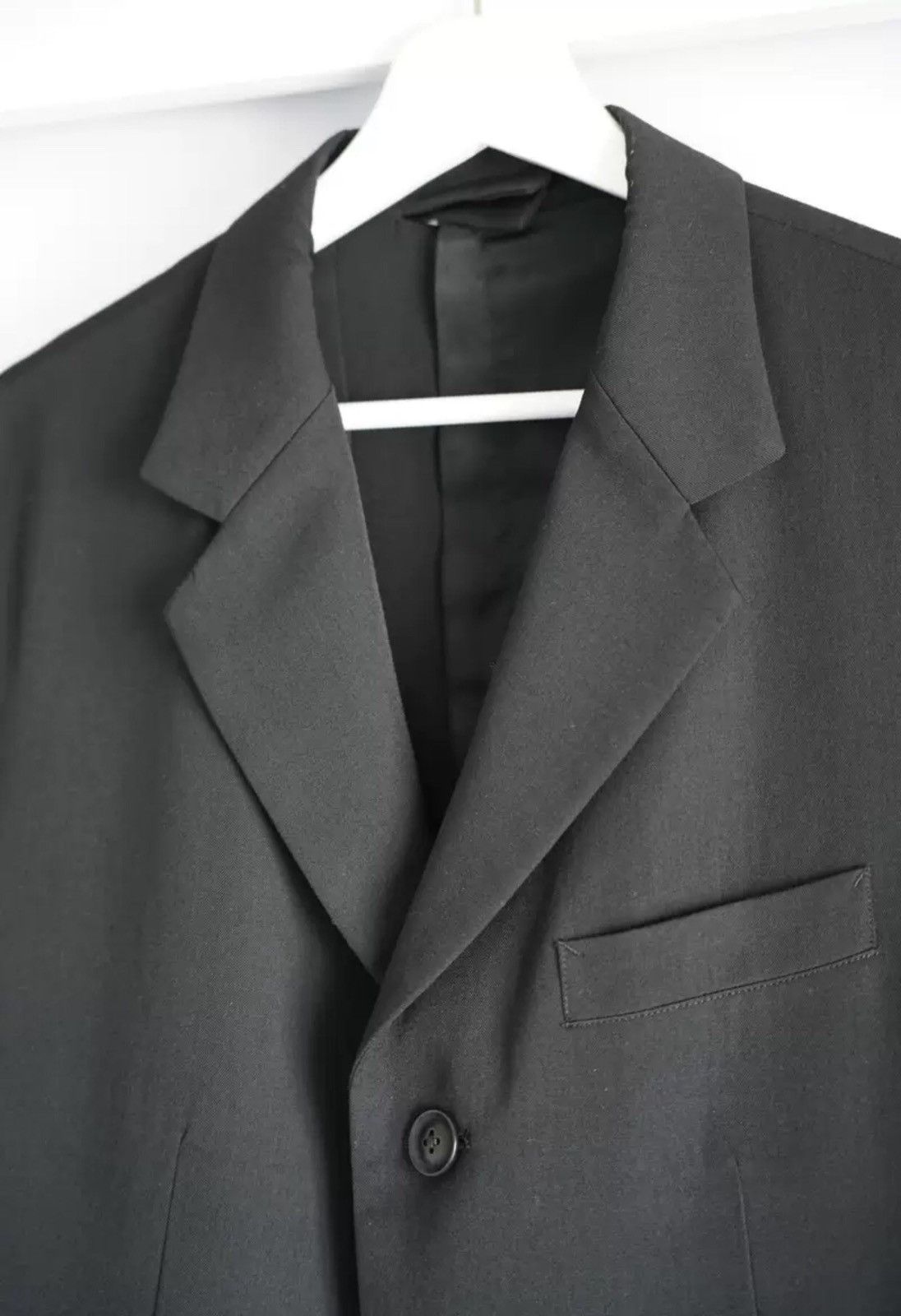 Yohji Yamamoto Yohji Yamamoto 15aw back button-down pleated suit 2412- Size 42S - 3 Thumbnail