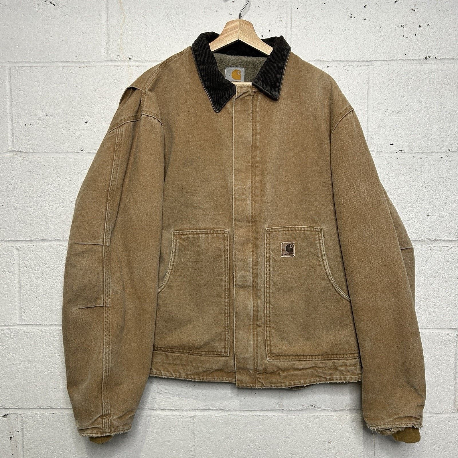 Carhartt Vintage Carhartt Sherpa-Lined Dearborn Jacket “Camel/Brown” Size US XL / EU 56 / 4 - 1 Thumbnail