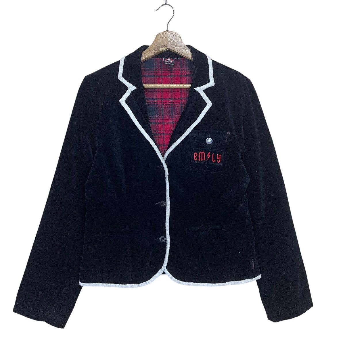 Japanese Brand × Vintage Emily the Strange Velvet Coat Size US S / EU 44-46 / 1 - 1 Thumbnail