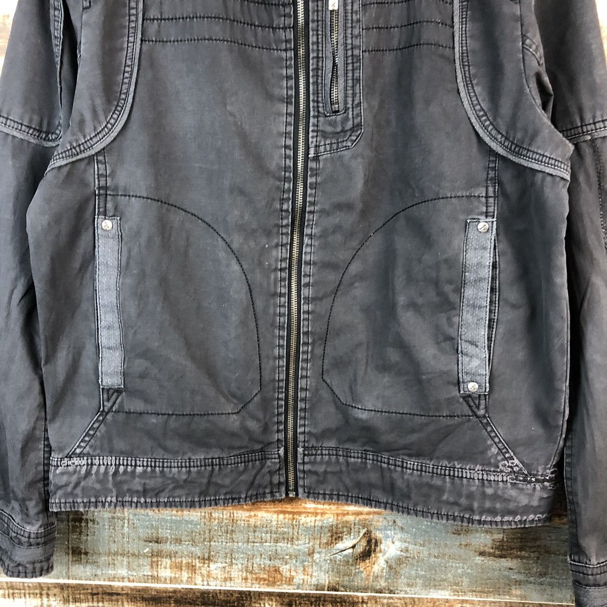 Vintage DLL X Black seditionaries punk bikers Jacket #A2555 Size US M / EU 48-50 / 2 - 6 Thumbnail