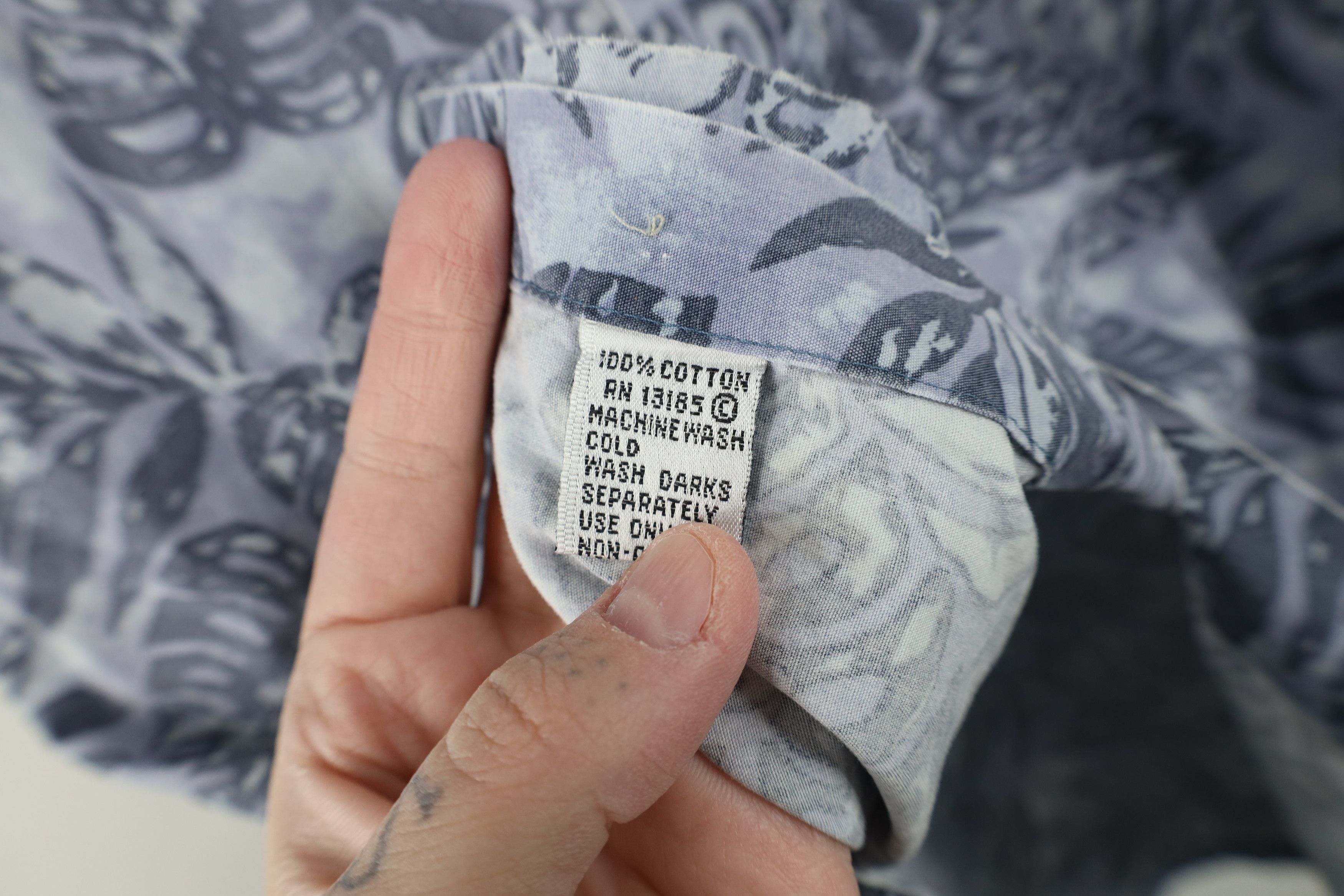 Vintage Vintage 90s Streetwear Palm Leaf Hawaiian Luau Button Shirt Size US L / EU 52-54 / 3 - 11 Thumbnail