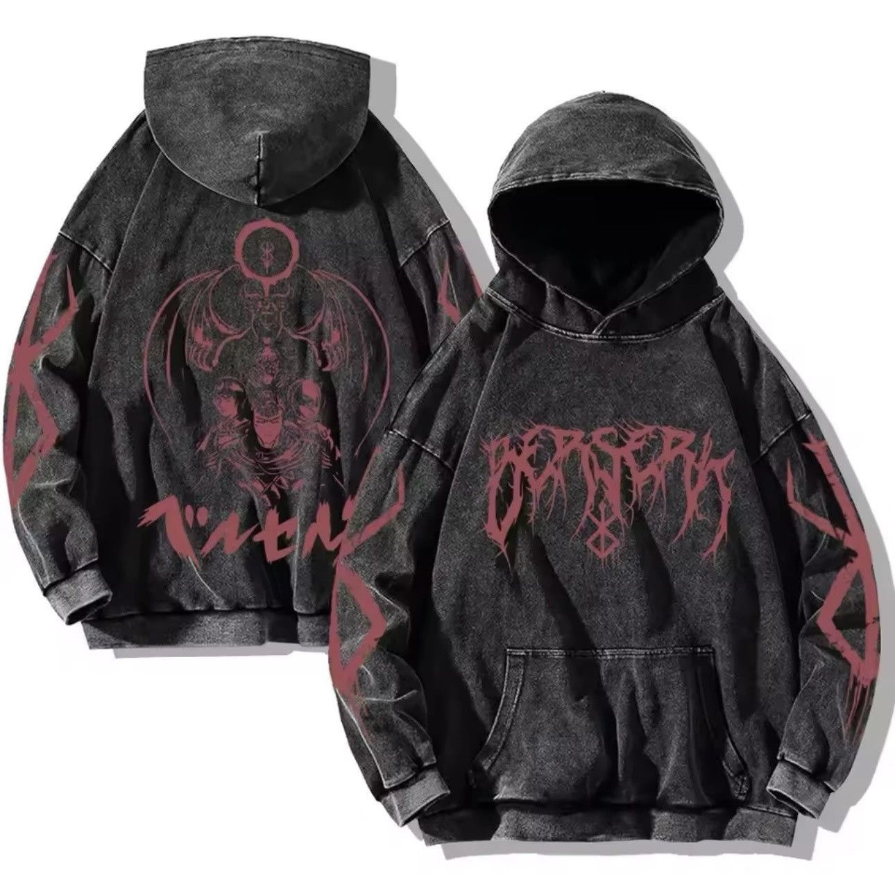 Japanese Brand Hoodie BERSERK Size US M / EU 48-50 / 2 - 1 Thumbnail