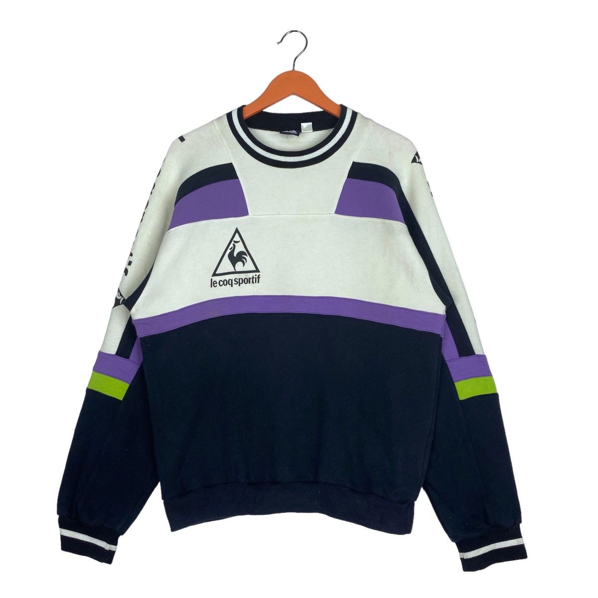Designer × Vintage Le Co Sportif Sweatshirt Crewneck Pull Over Jumper Size US L / EU 52-54 / 3 - 1 Thumbnail