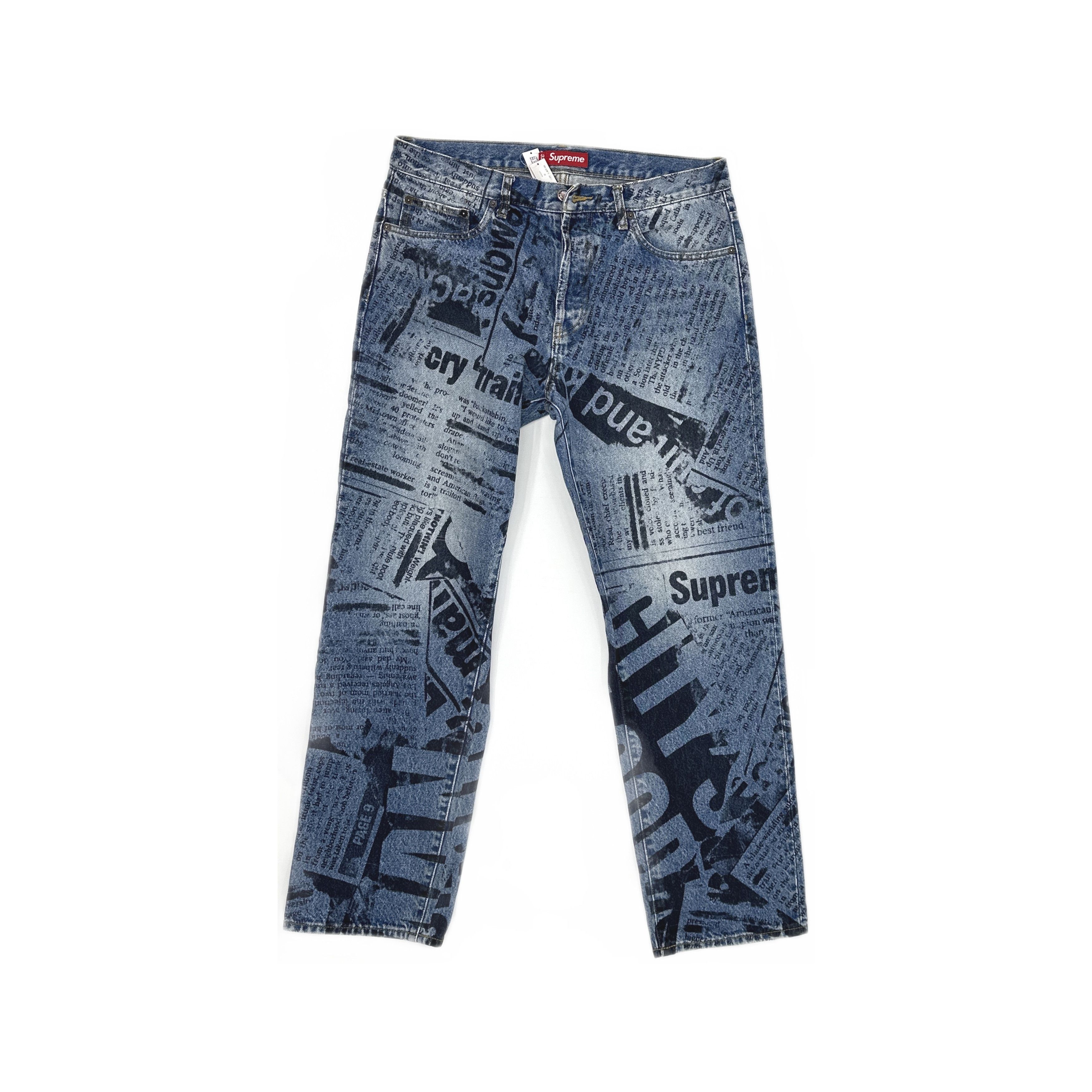 Coogi × Supreme Supreme x Coogi Baggy Jeans Blue SS23 Size 32 US