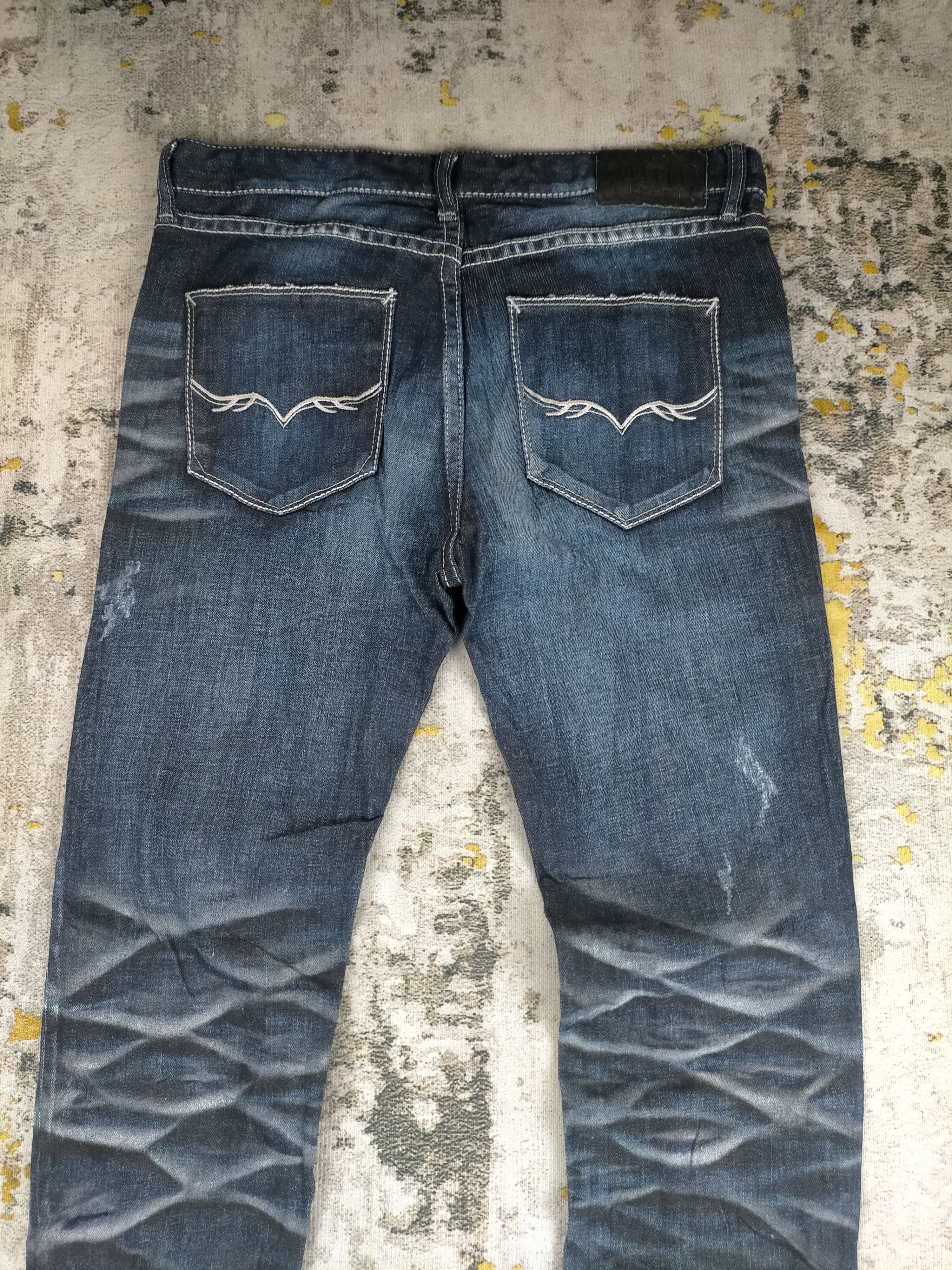 14th Addiction Rare Fuga Distressed Clawmark Washed Skinny Jeans Size US 30 / EU 46 - 6 Thumbnail