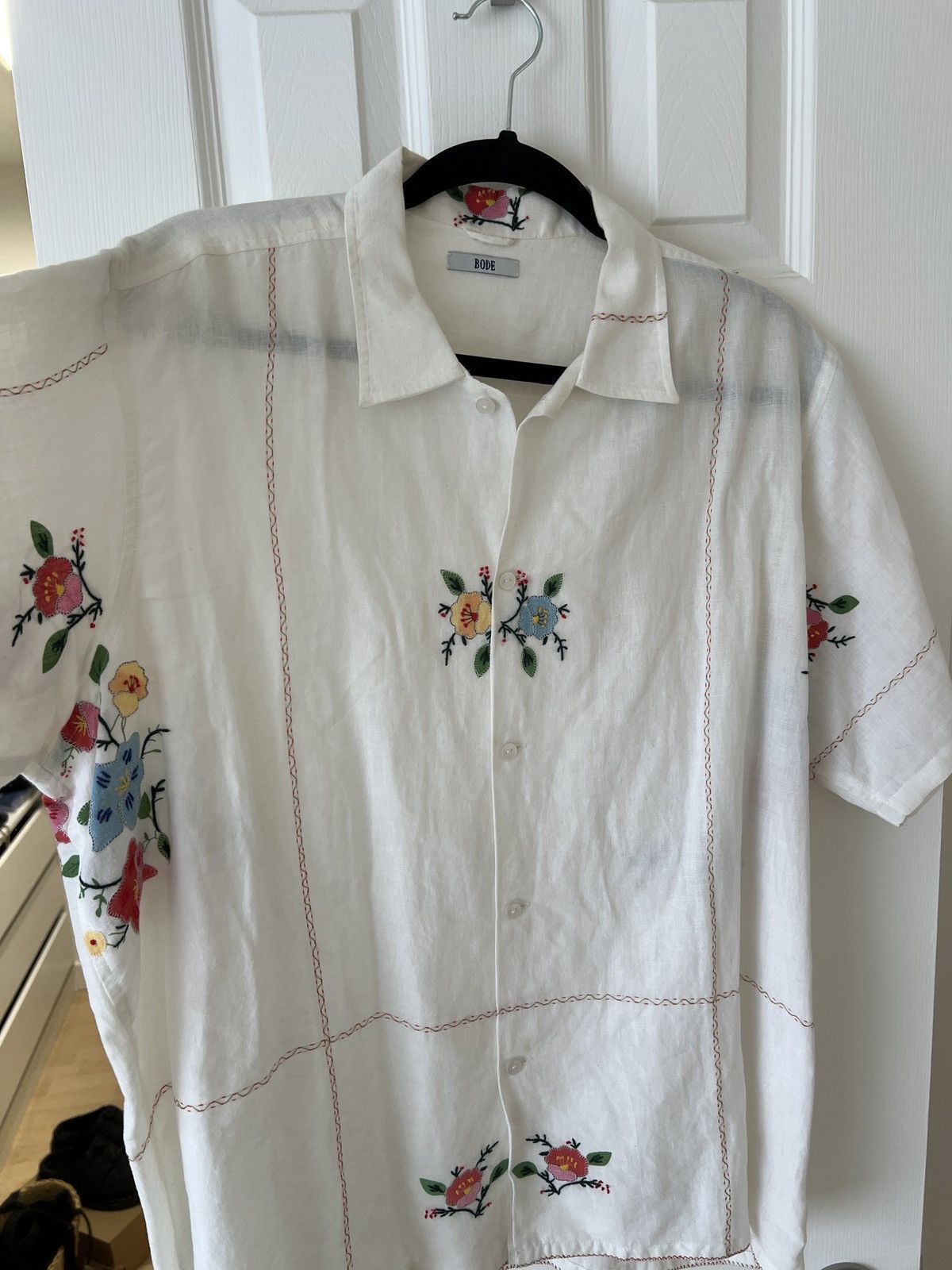 Bode Bode embroidered flower button shirt l/xl Size US L / EU 52-54 / 3 - 1 Thumbnail