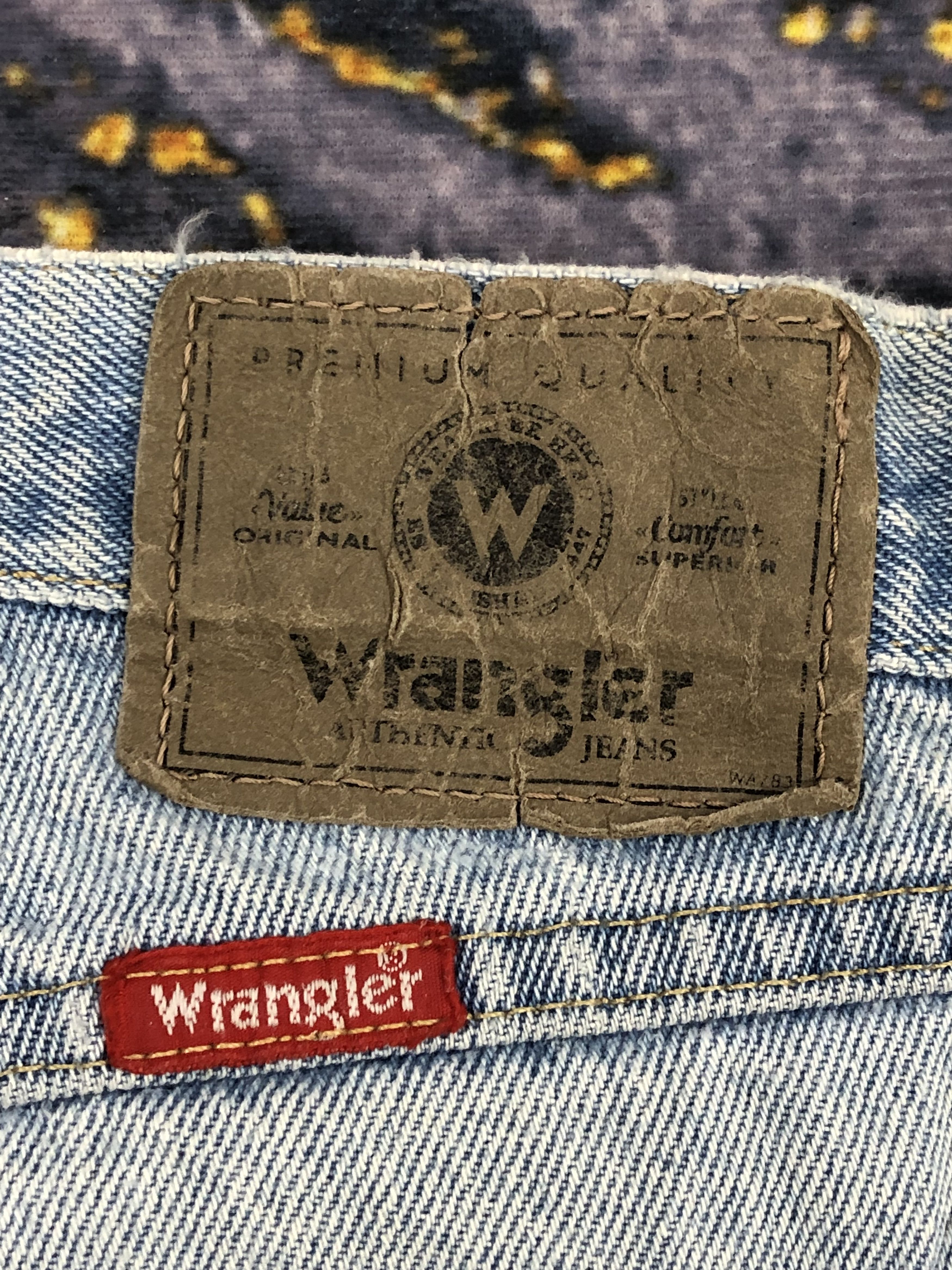 Wrangler Vintage Wrangler Distressed Blue Jeans DPP0075 Size US 37 - 5 Thumbnail