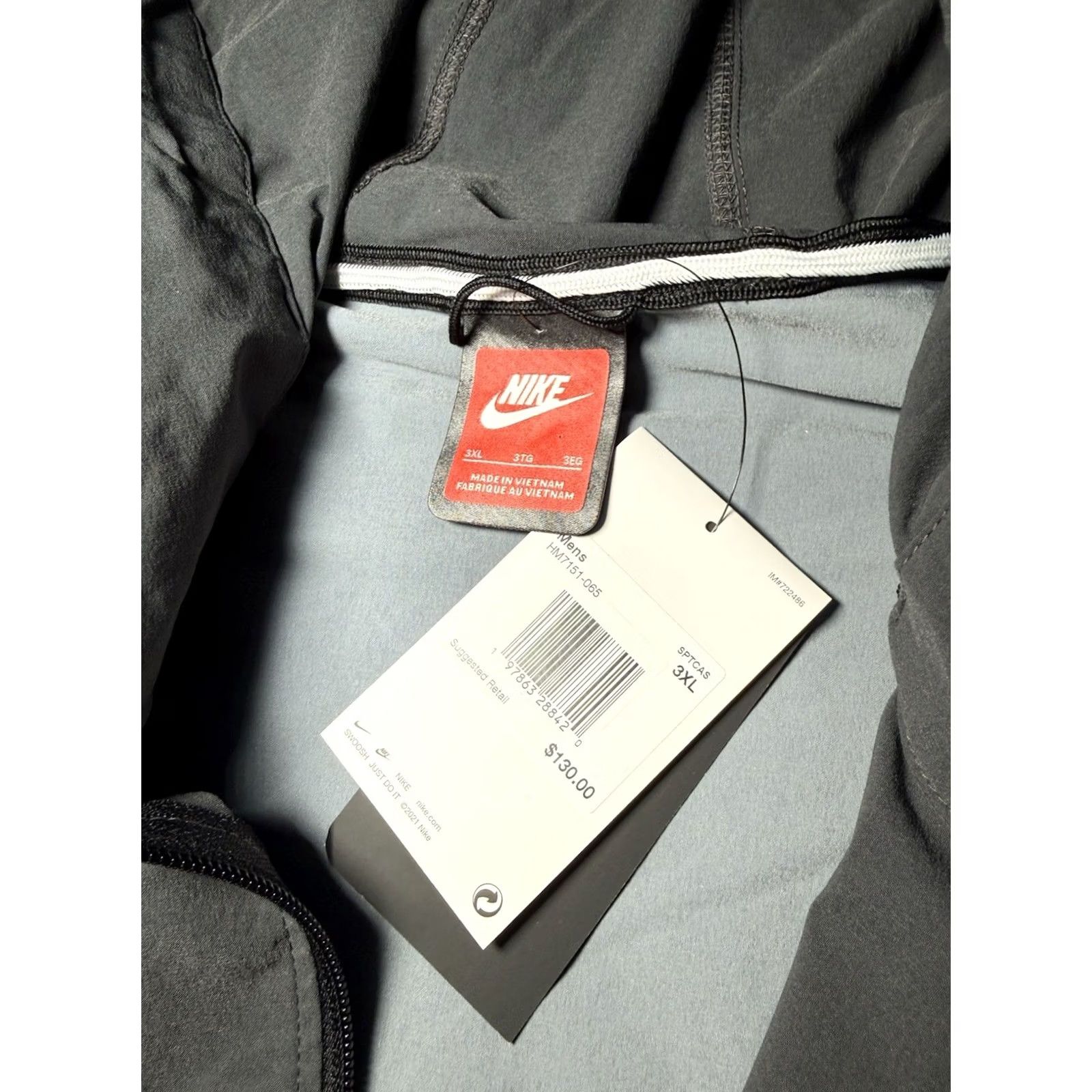 Nike NWT Nike Tech Woven Jacket - Cool Grey/Black Mens 3XL HM7151-065 West Virginia - Stylish for Casual wear Size US XXL / EU 58 / 5 - 5 Thumbnail