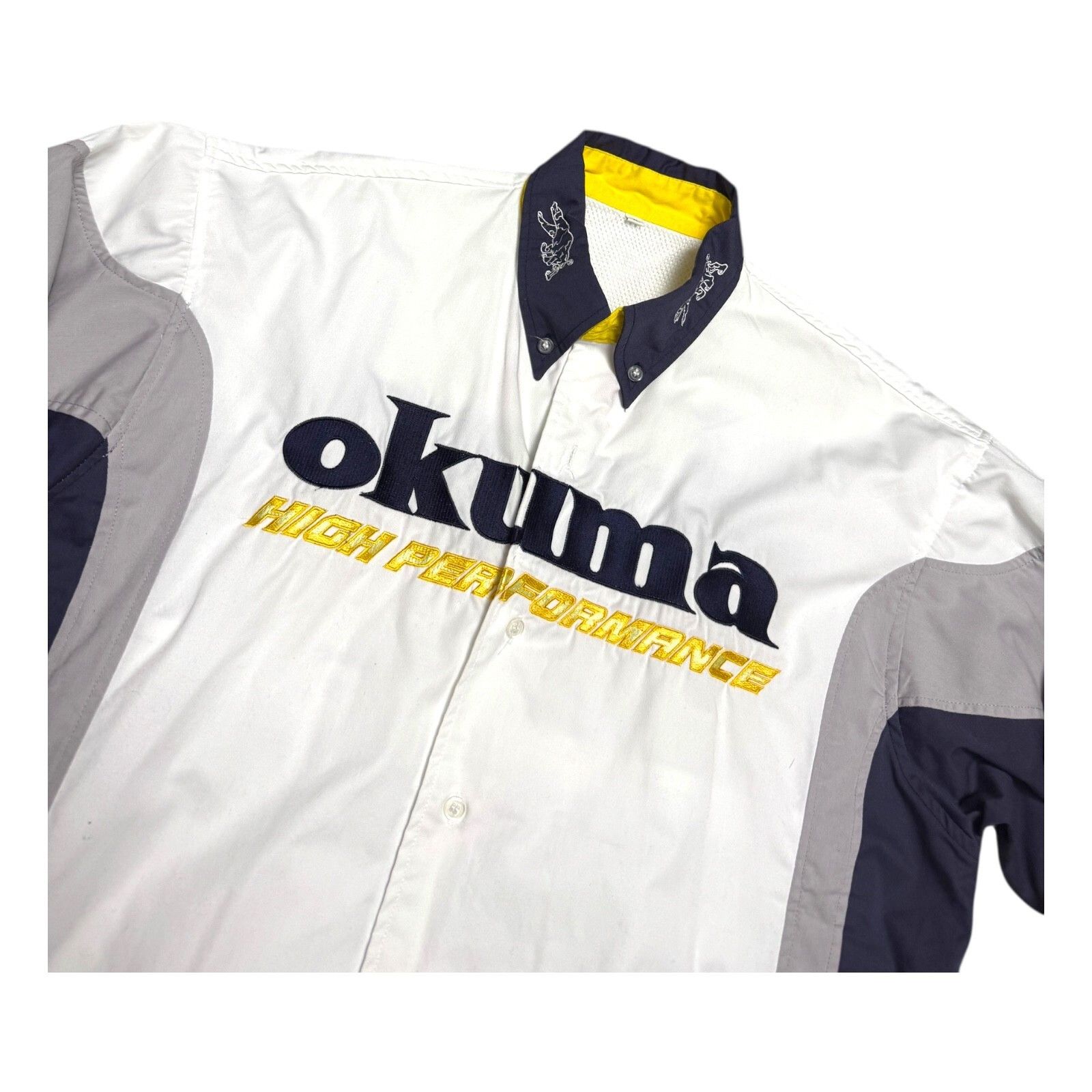 Other OKUMA Fishing Mechanic Racing Button Tee Shirt Mens XL Size US XL / EU 56 / 4 - 3 Thumbnail
