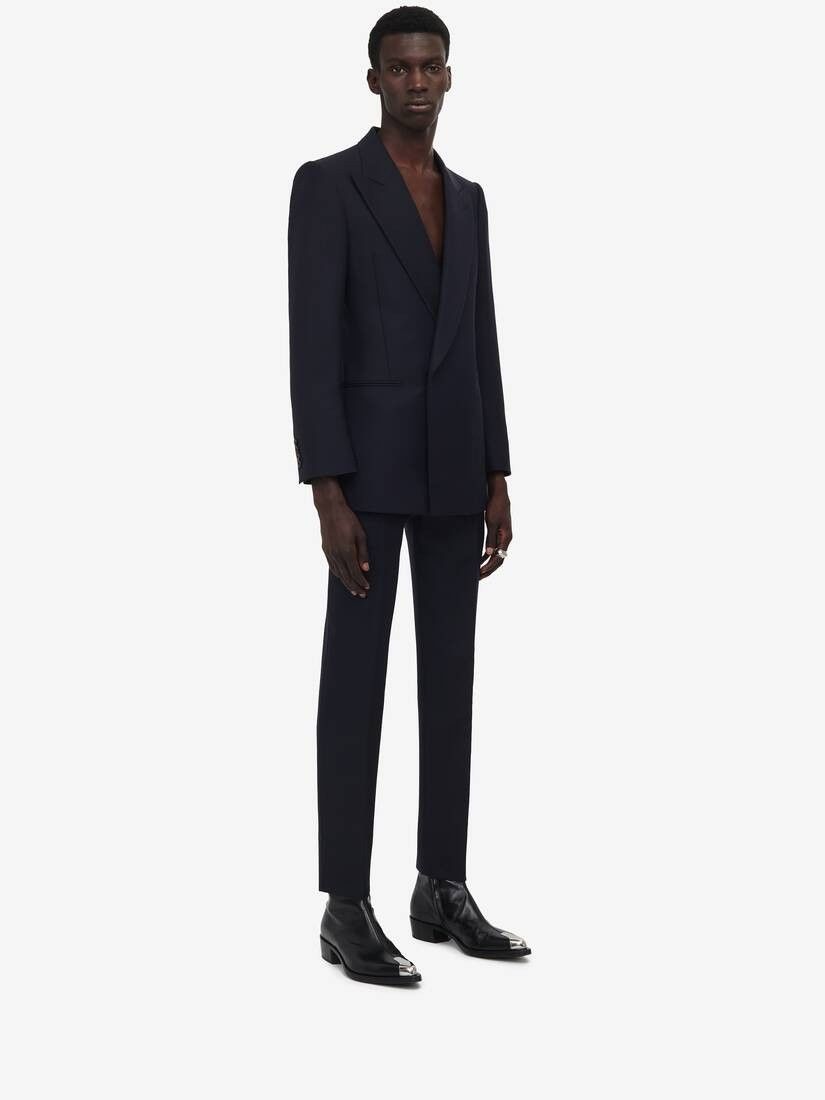 Alexander McQueen o1w1db10725 Large Lapel Jacket in Navy Size US L / EU 52-54 / 3 - 4 Thumbnail