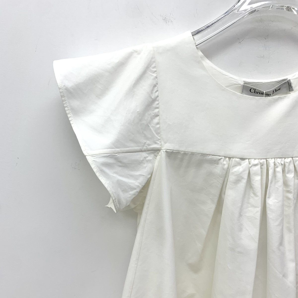 Dior Dior Beige Bee Embroidered Cotton Crew Neck Shirt Size XS / US 0-2 / IT 36-38 - 3 Thumbnail