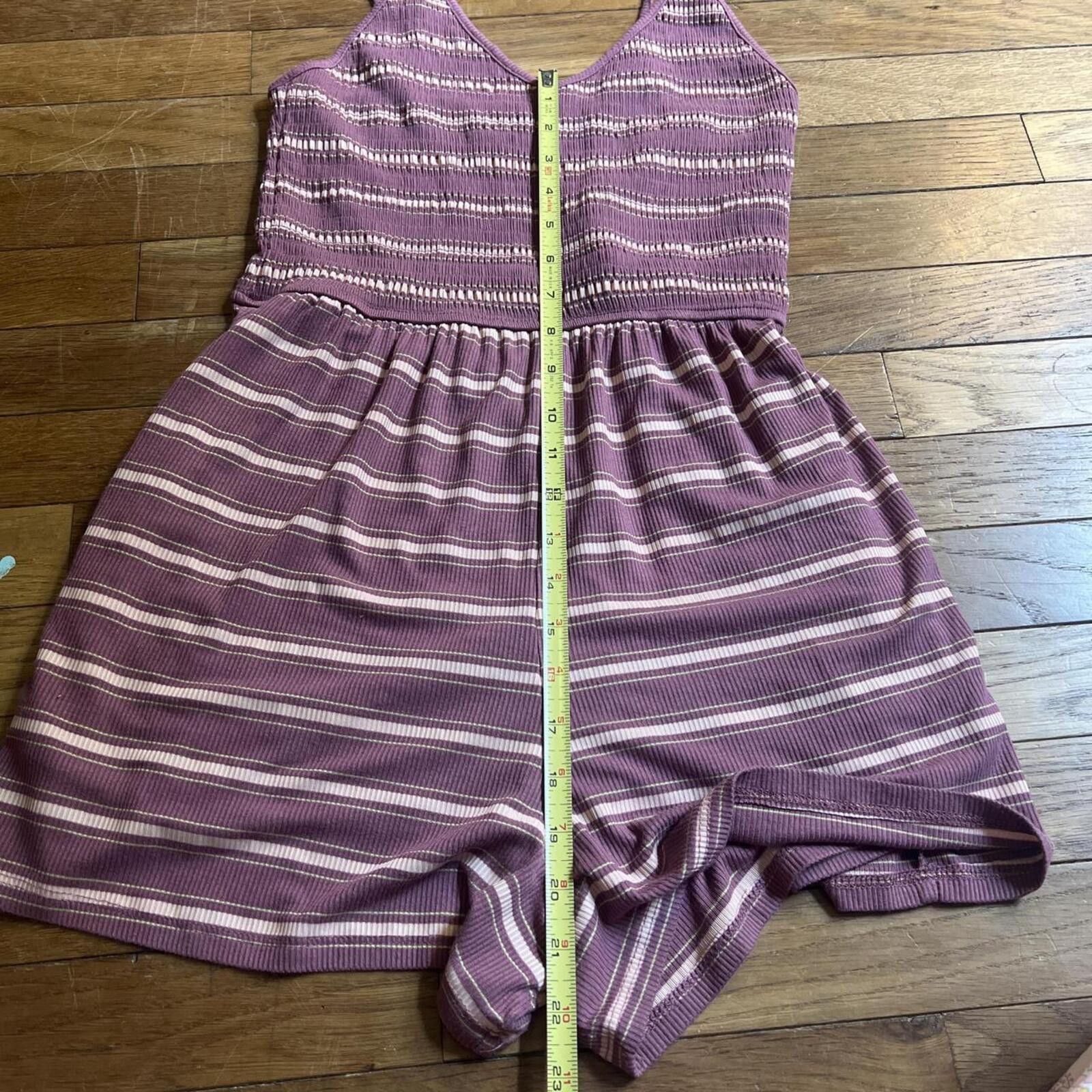 Other Wild Fable purple striped romper Size 32" / US 10 / IT 46 - 5 Thumbnail