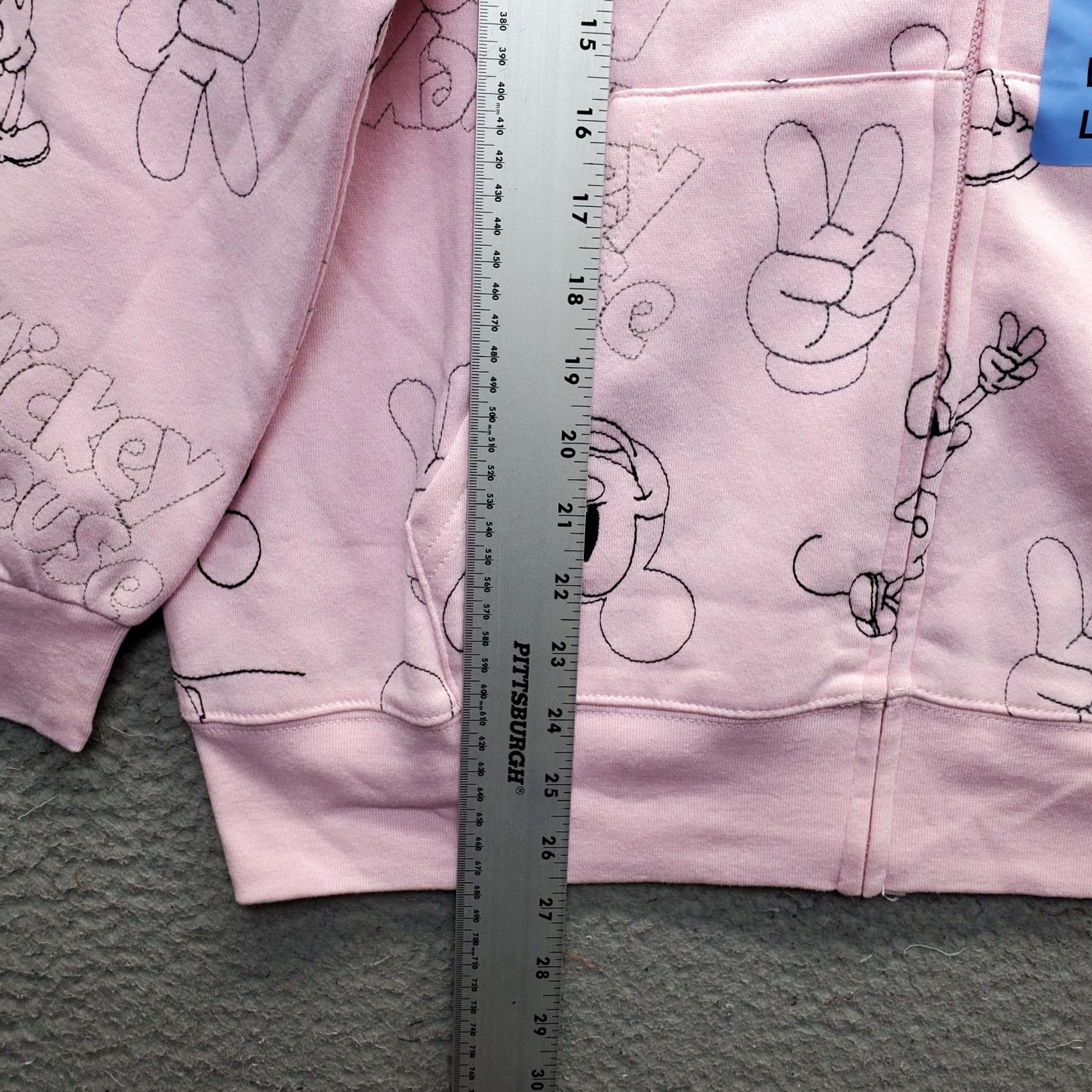 Disney Disney Mickey Mouse Hoodie Womens Large Multi All Over Print Long Sleeve Zip-Up Size L / US 10 / IT 46 - 3 Thumbnail